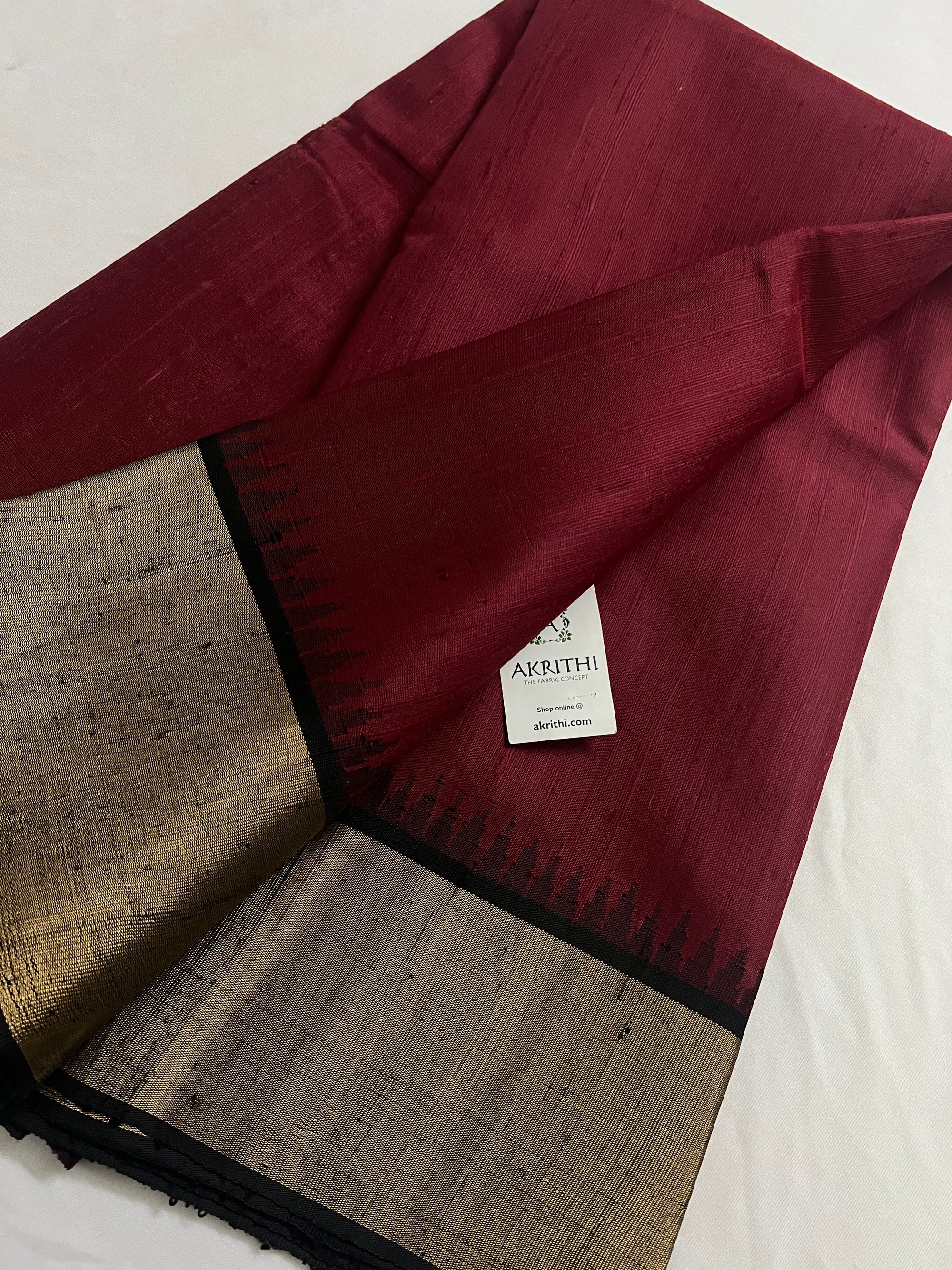 Dupion silk saree