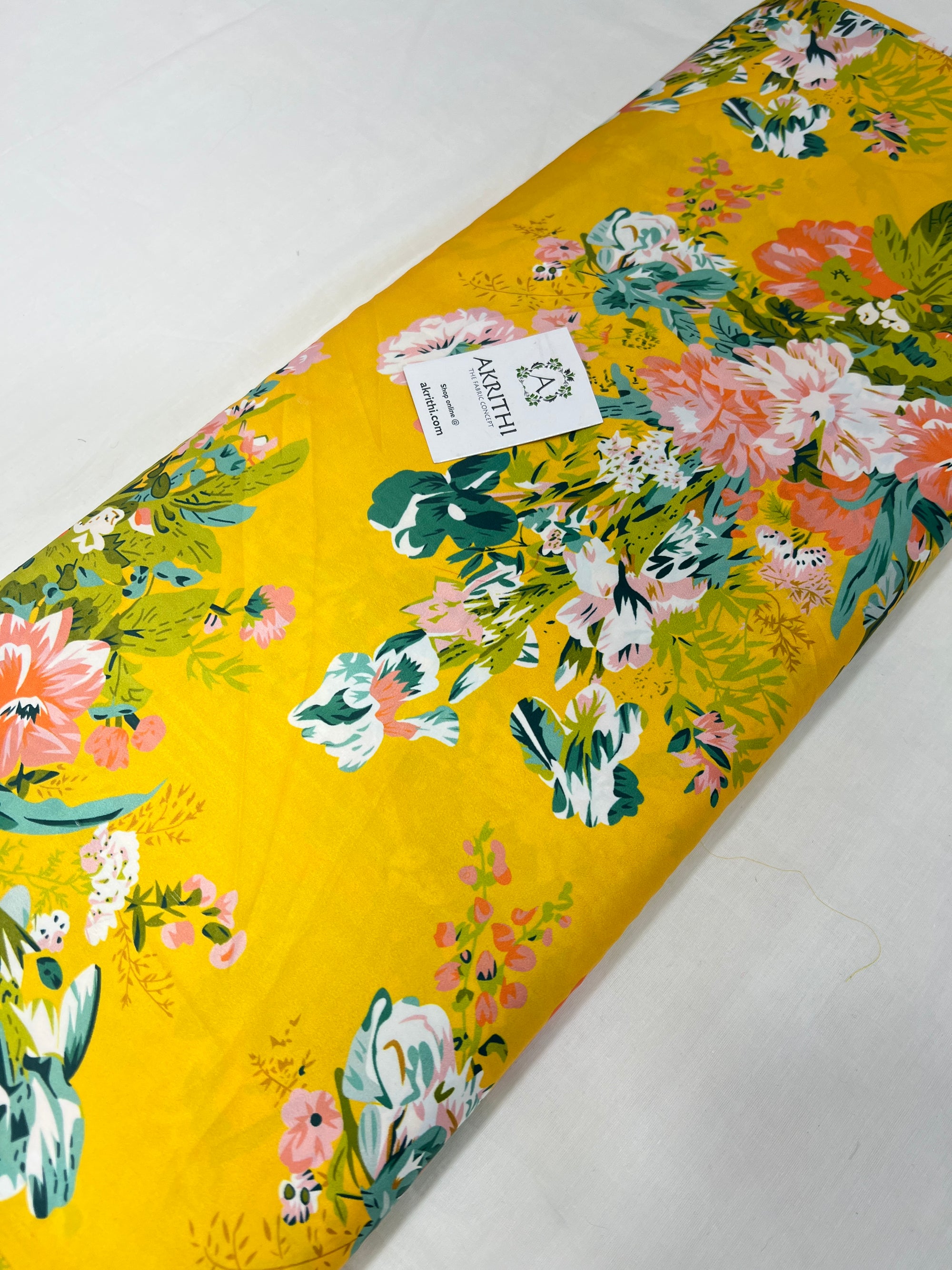 Digital printed modal satin fabric