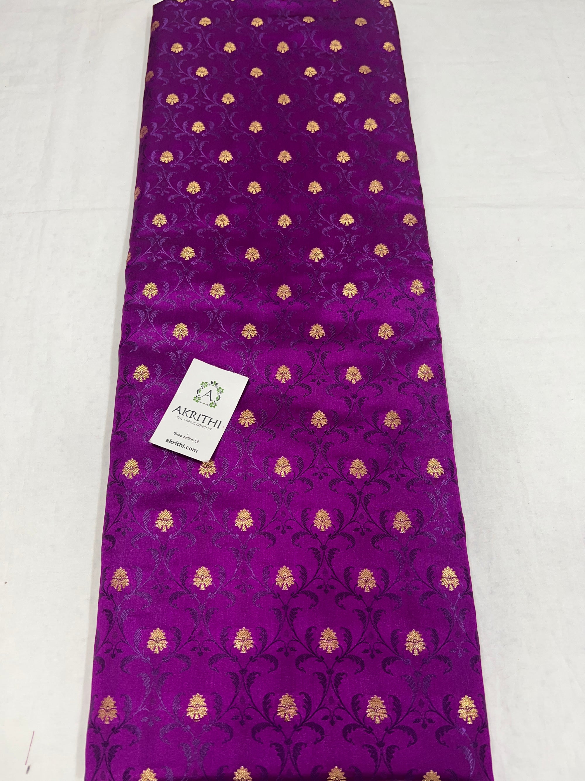 Pure Banarasi brocade fabric 45 CM CUT