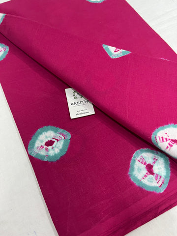 Shibori Printed pure cotton fabric