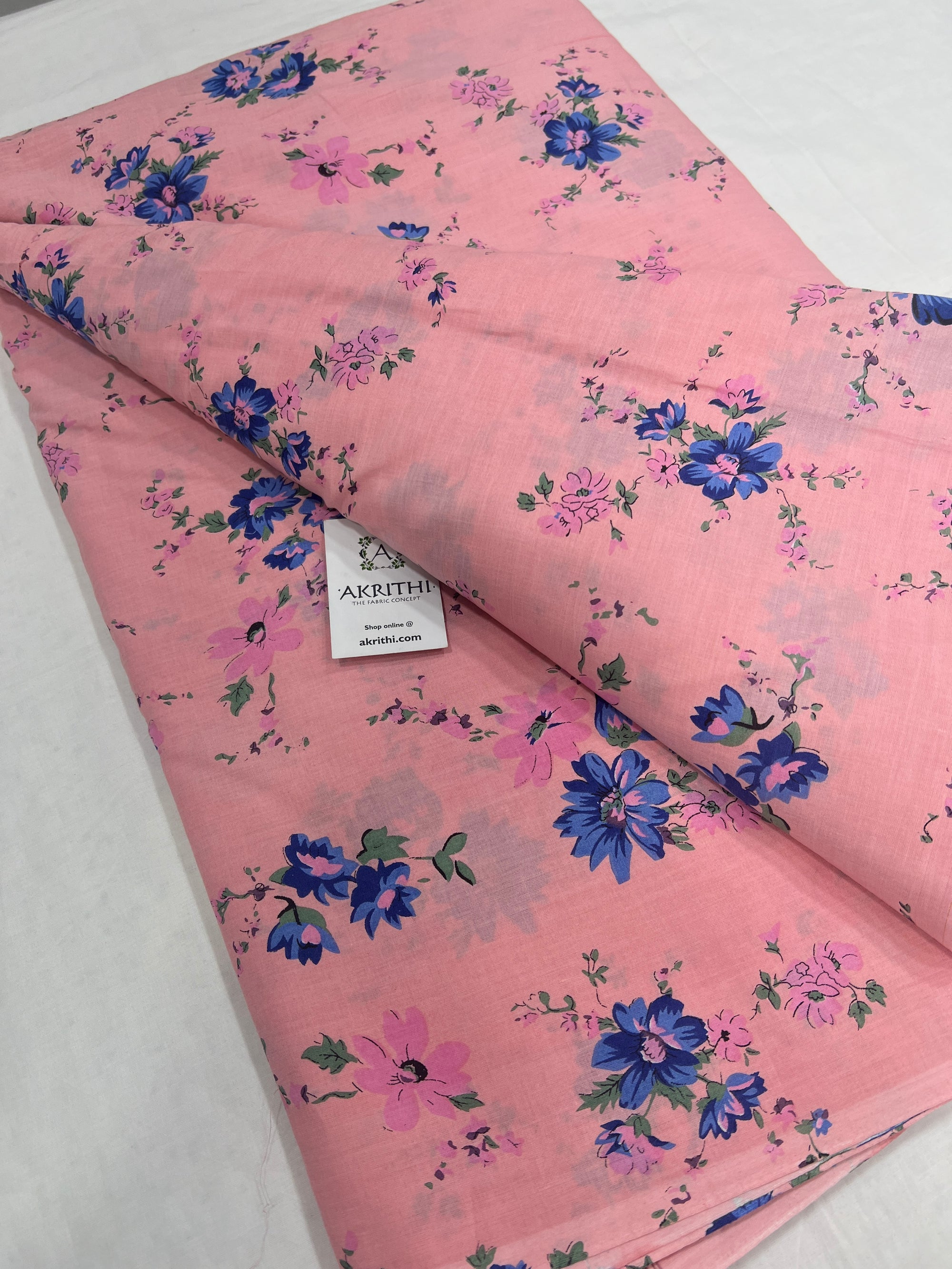 Printed pure cotton fabric