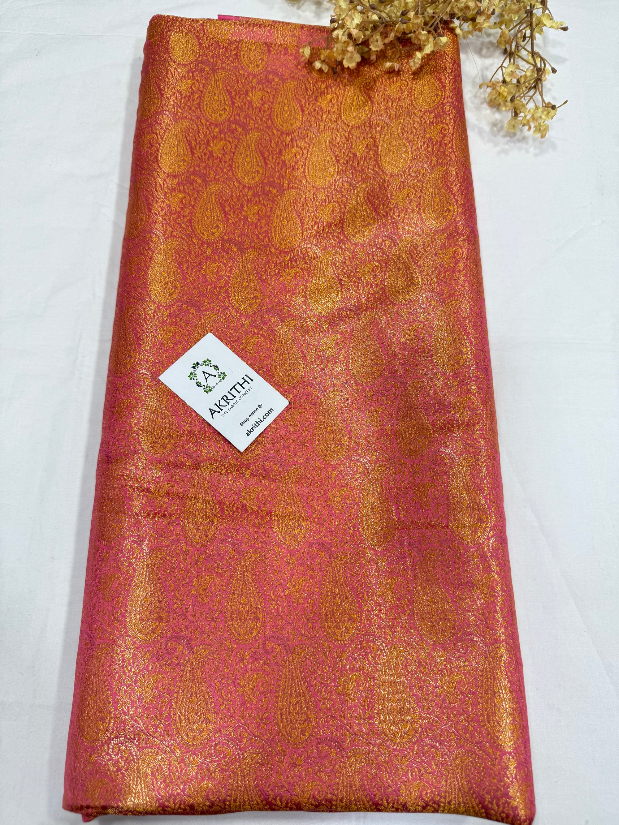 Pure Banarasi brocade fabric