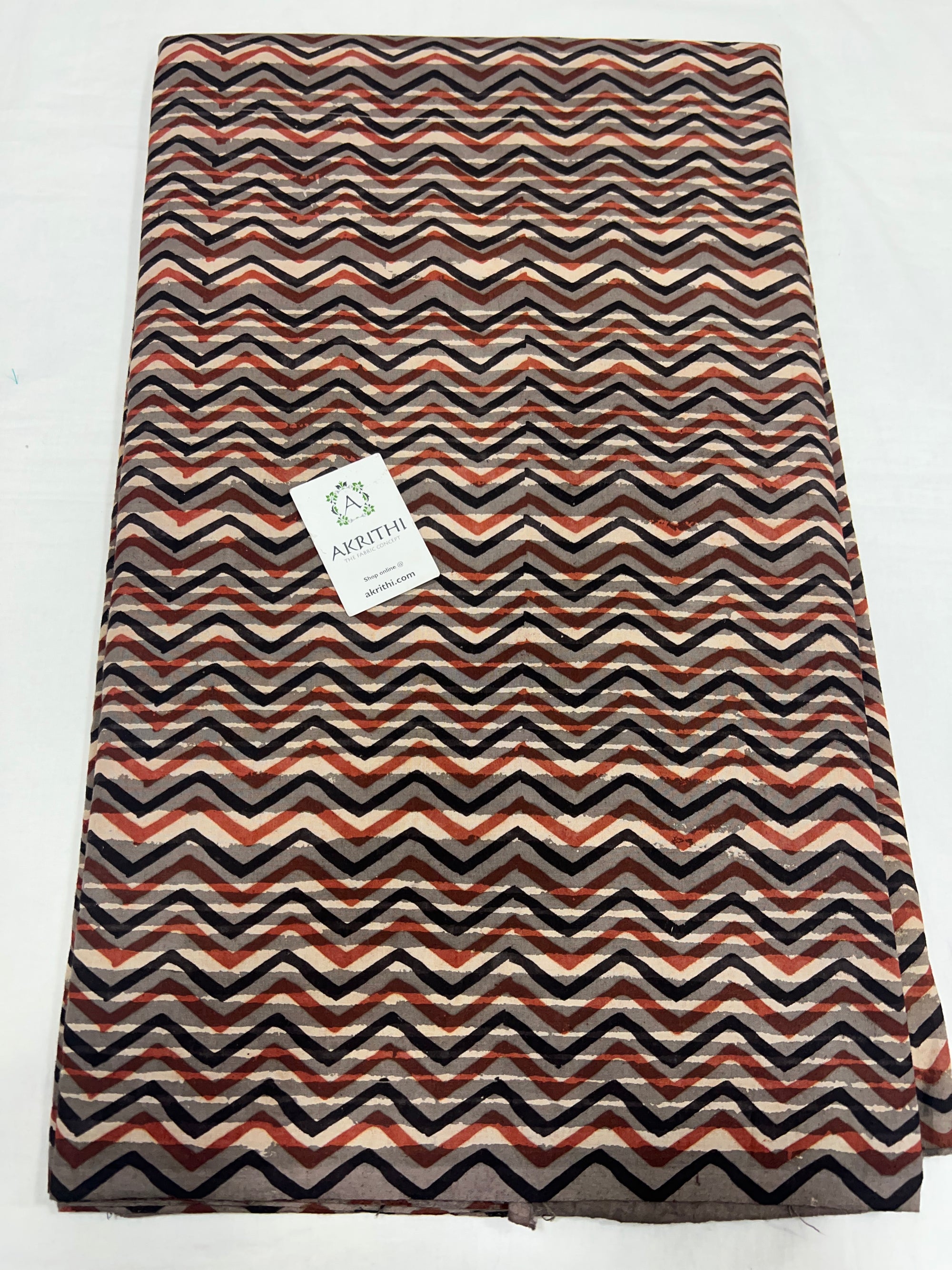Jahota hand block printed pure cotton fabric