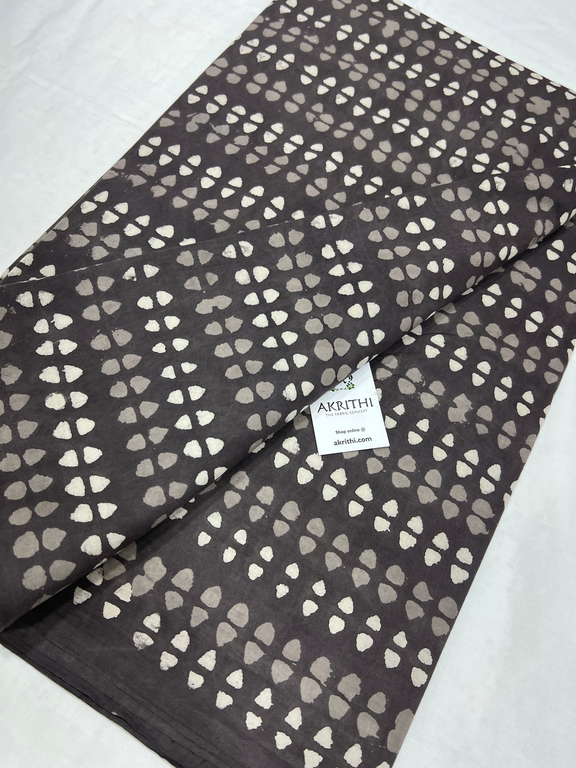 Dabu Printed pure cotton fabric 70 cms cut