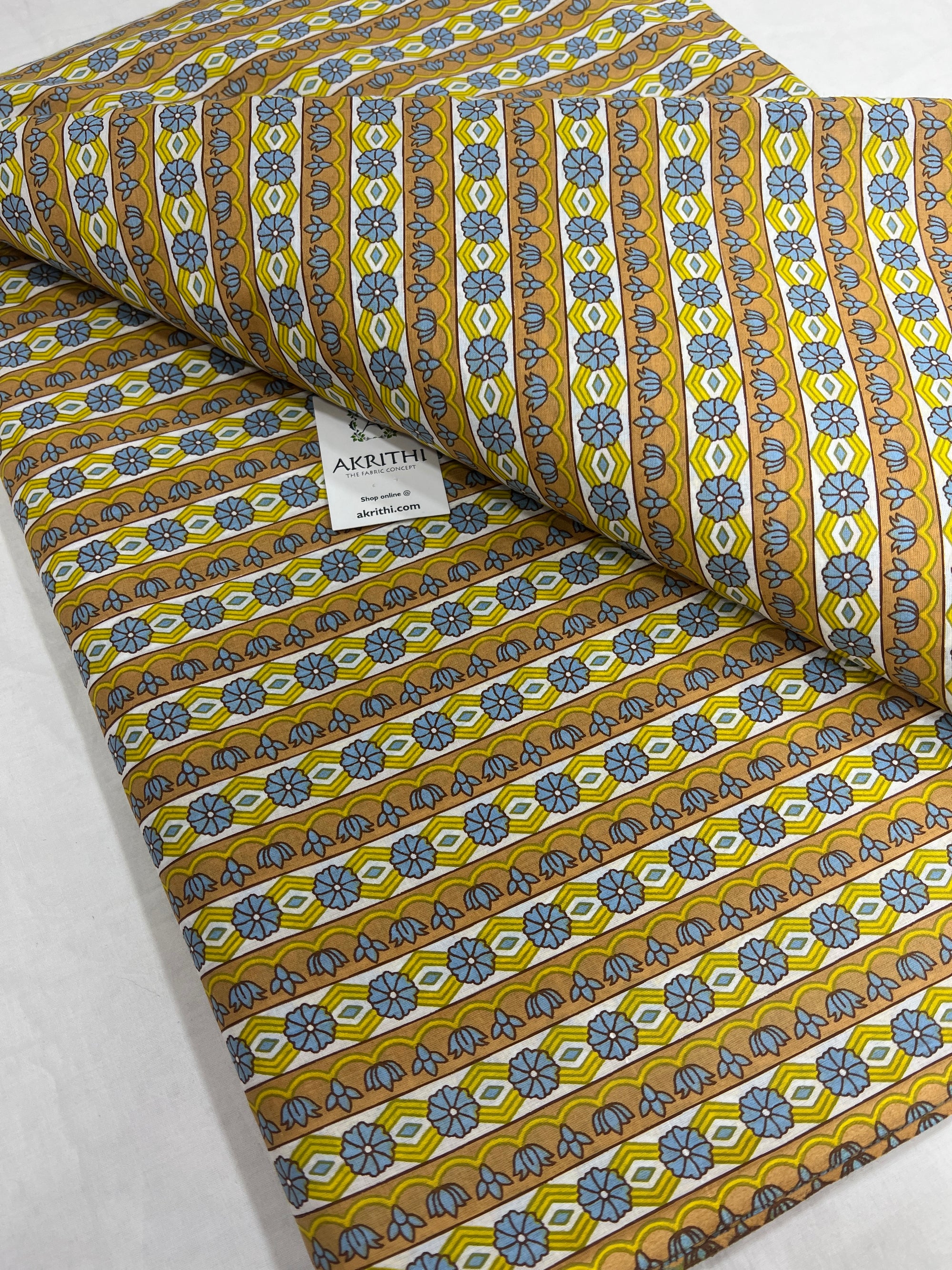 Printed pure cotton fabric
