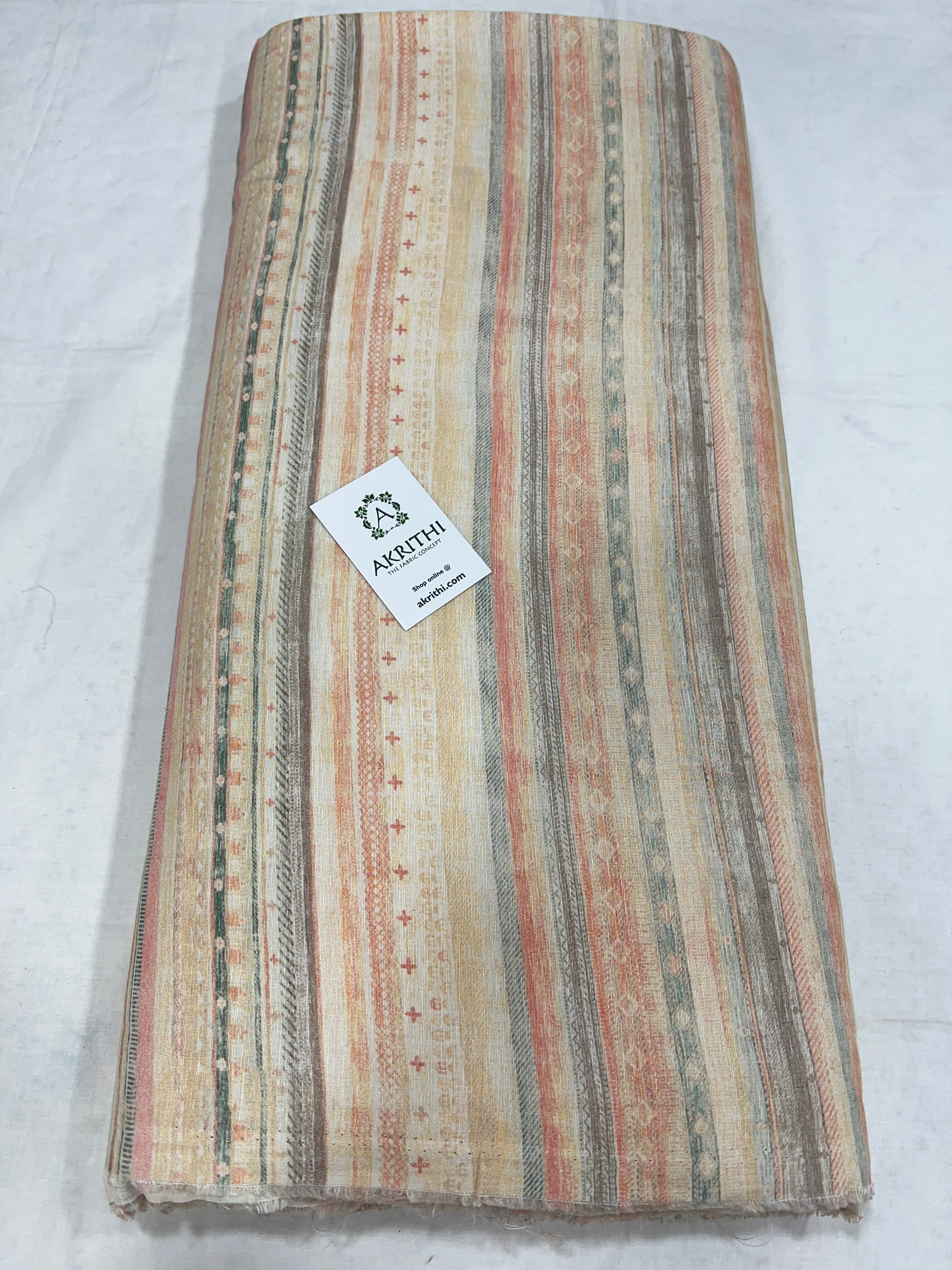 Digital Printed pure linen fabric