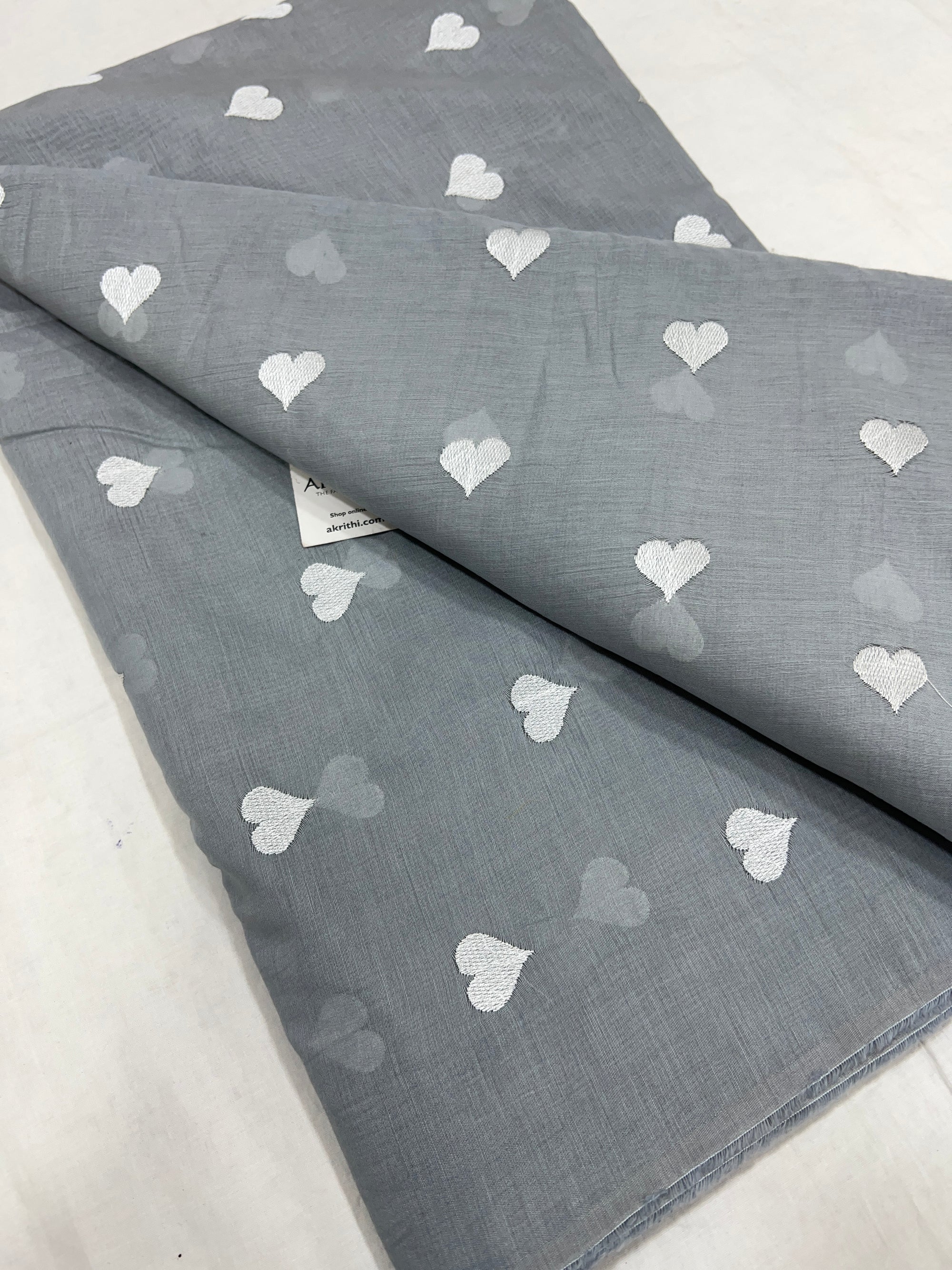 CHANDERI EMBROIDERED FABRIC