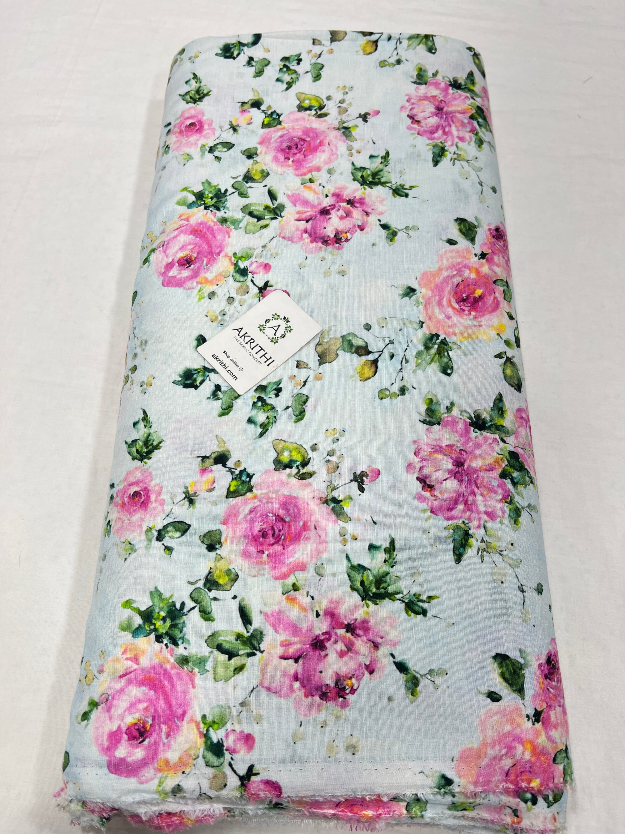 Digital Printed pure linen fabric