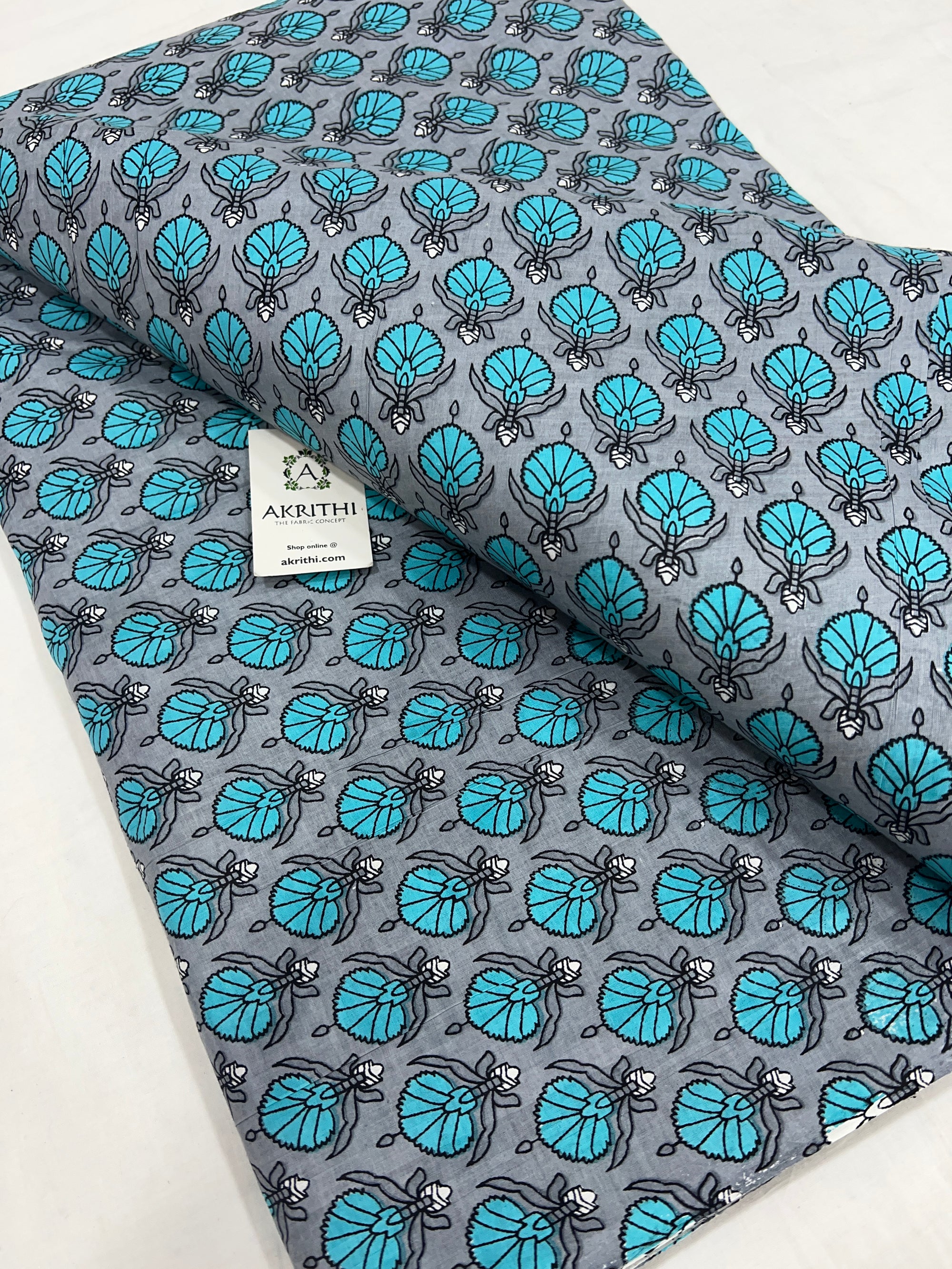 Printed pure cotton fabric