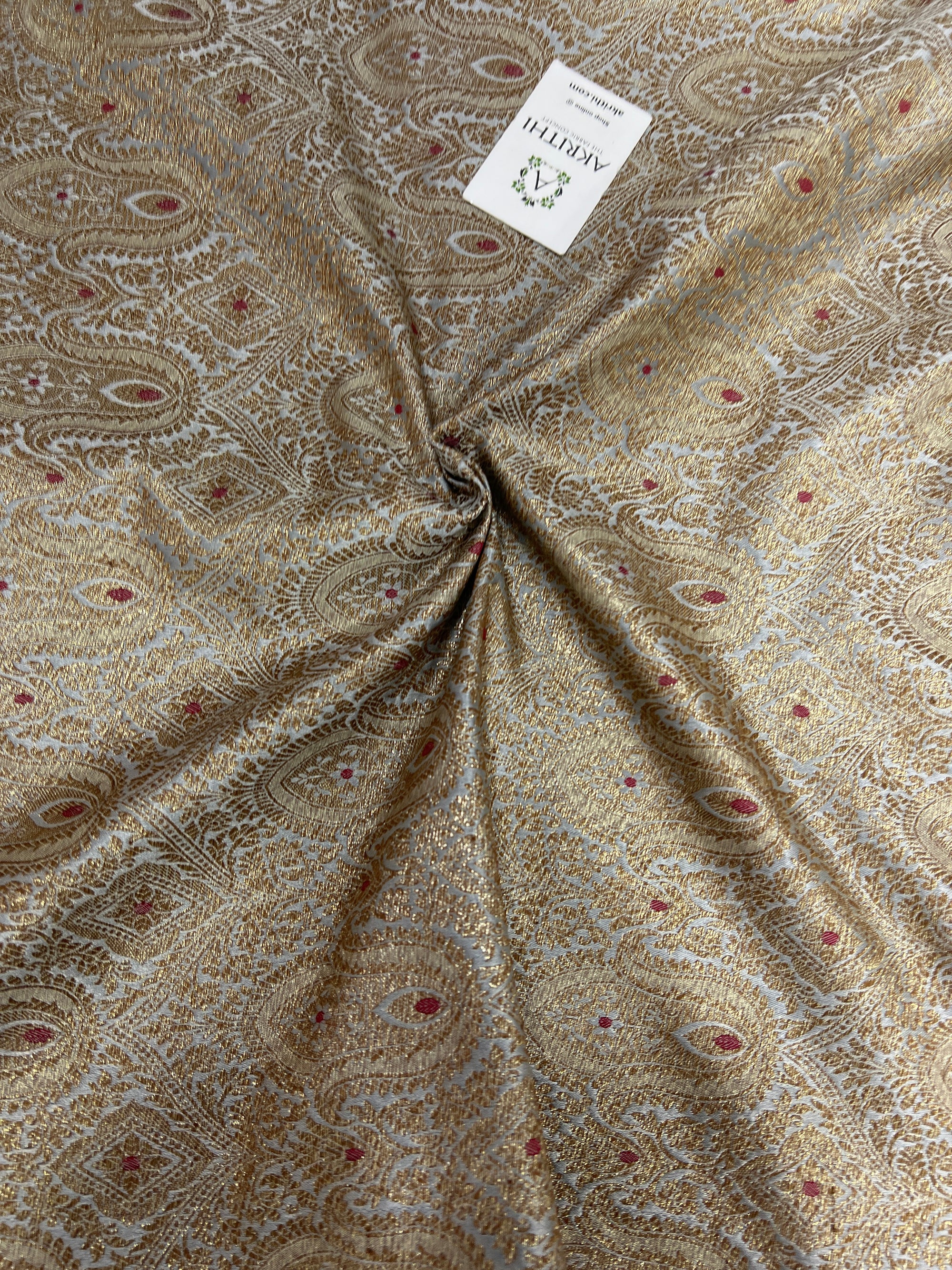 Banarasi brocade fabric antique zari
