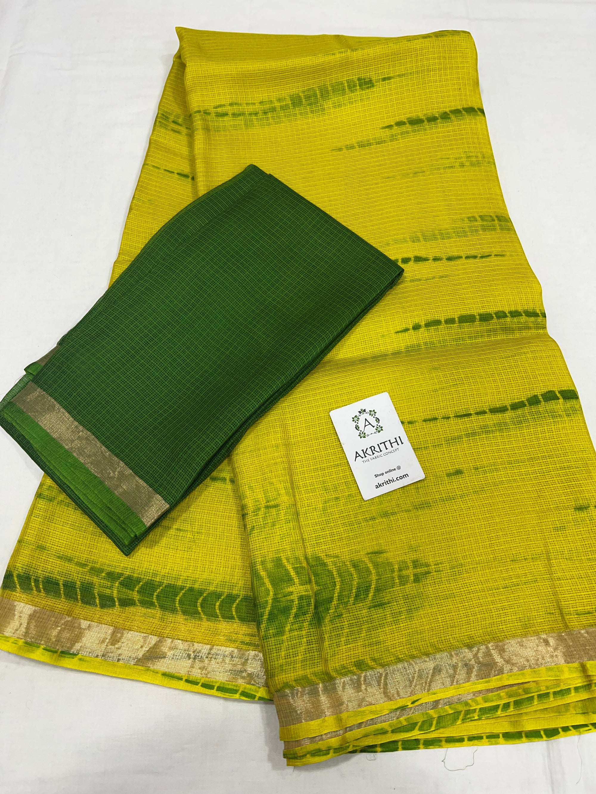 Tie and dye pure kota silk saree