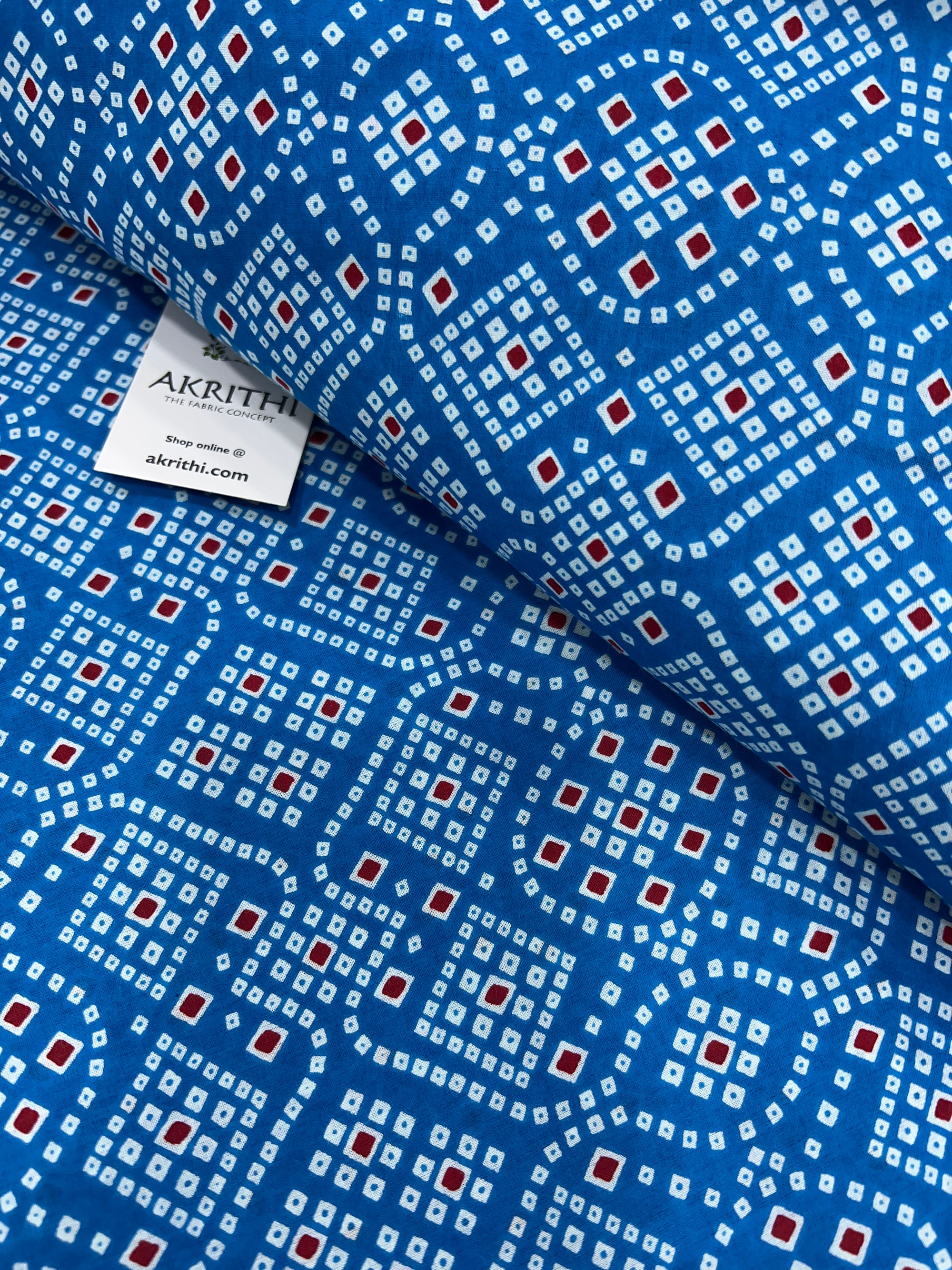 Printed pure cotton fabric