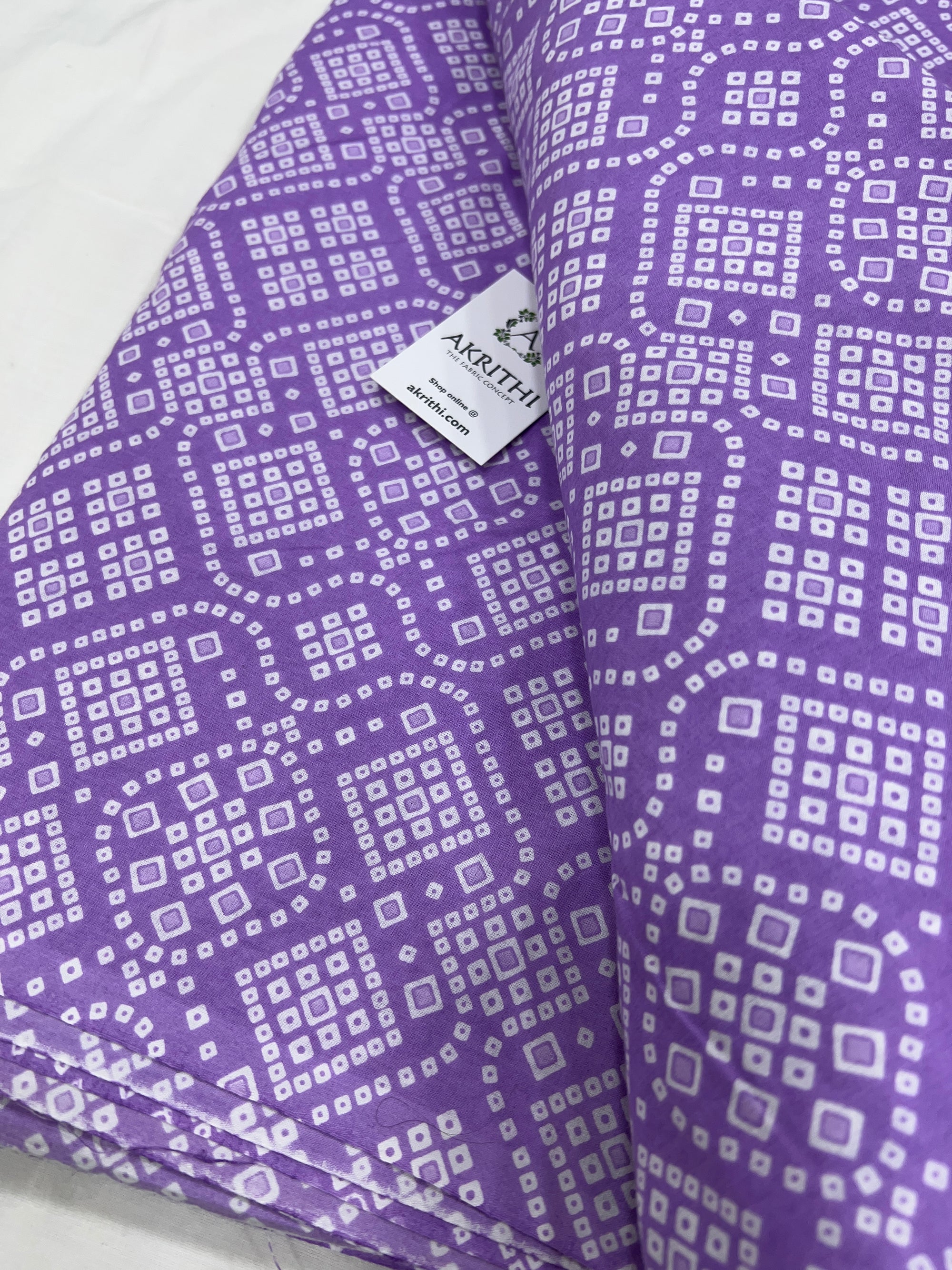 Printed pure cotton fabric