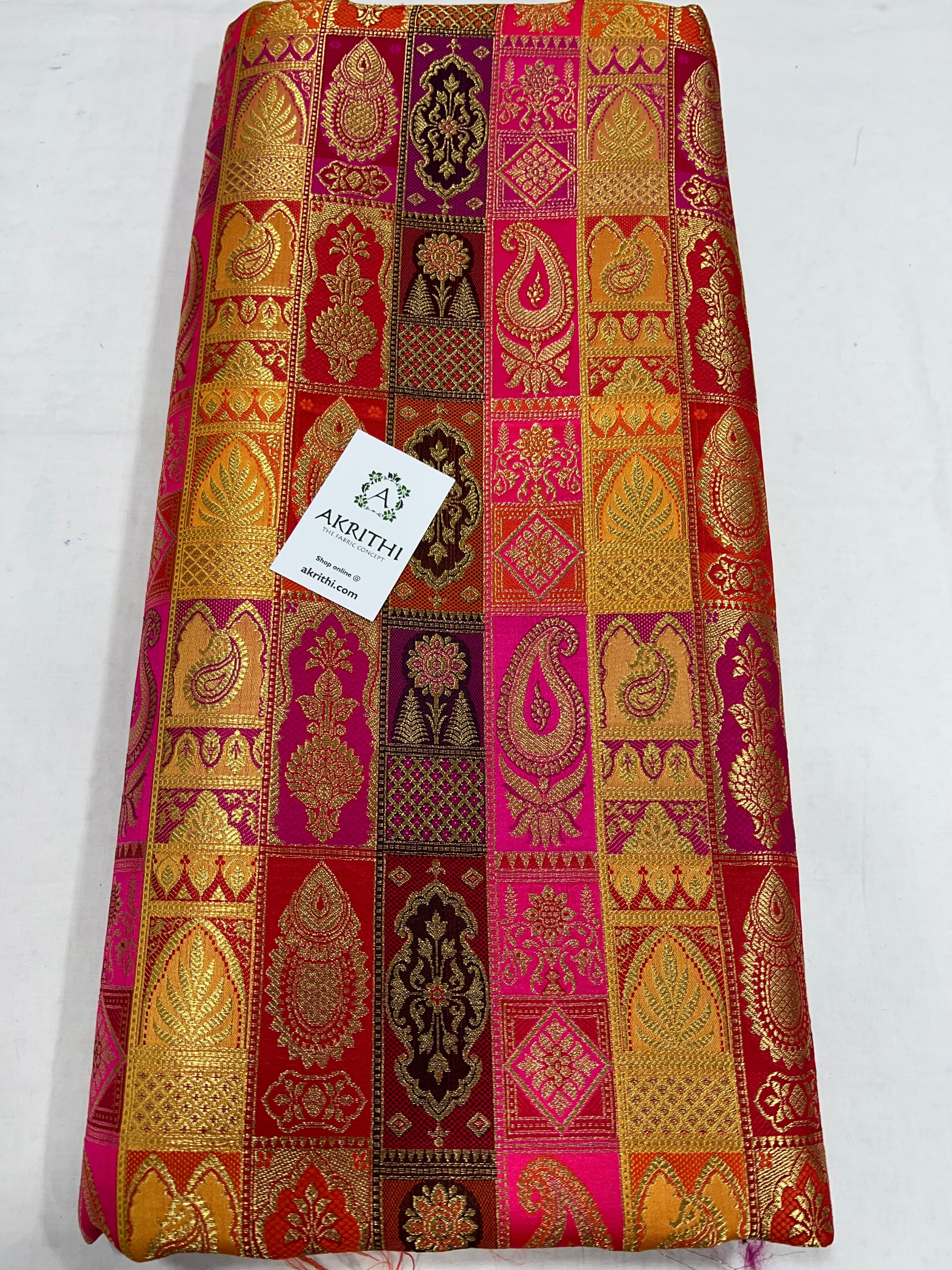 Pure Banarasi brocade fabric