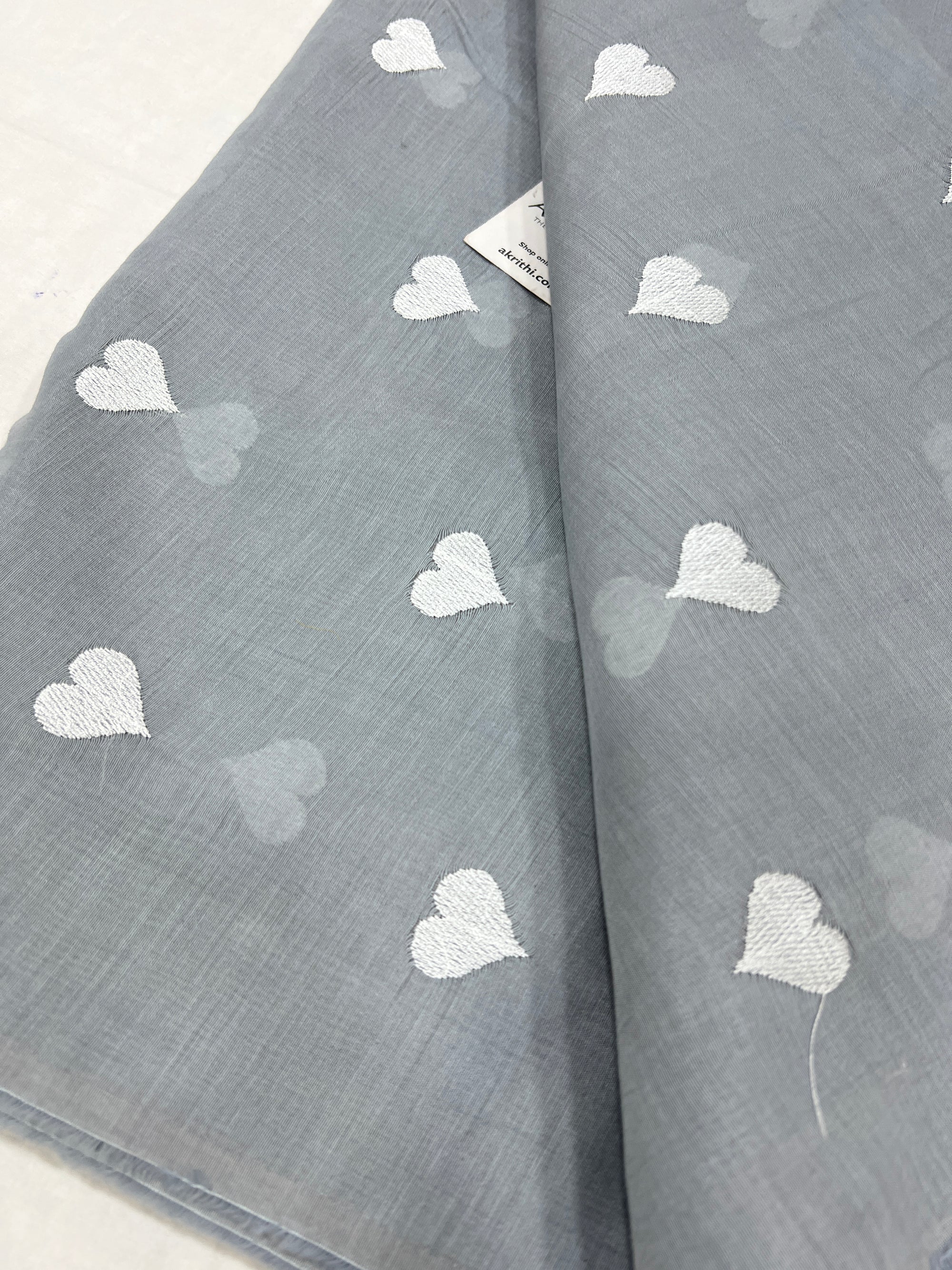 CHANDERI EMBROIDERED FABRIC