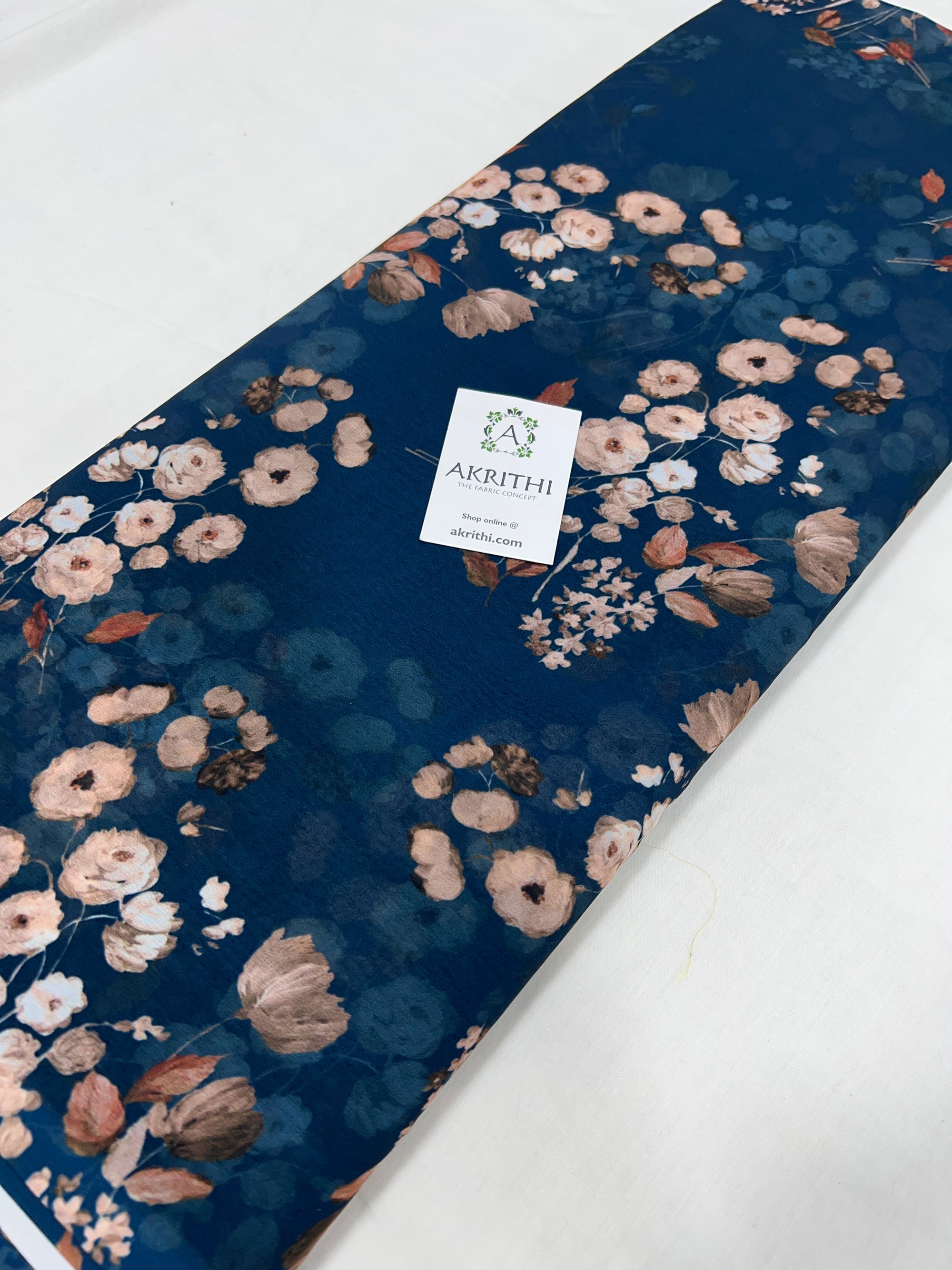 Digital floral printed georgette fabric