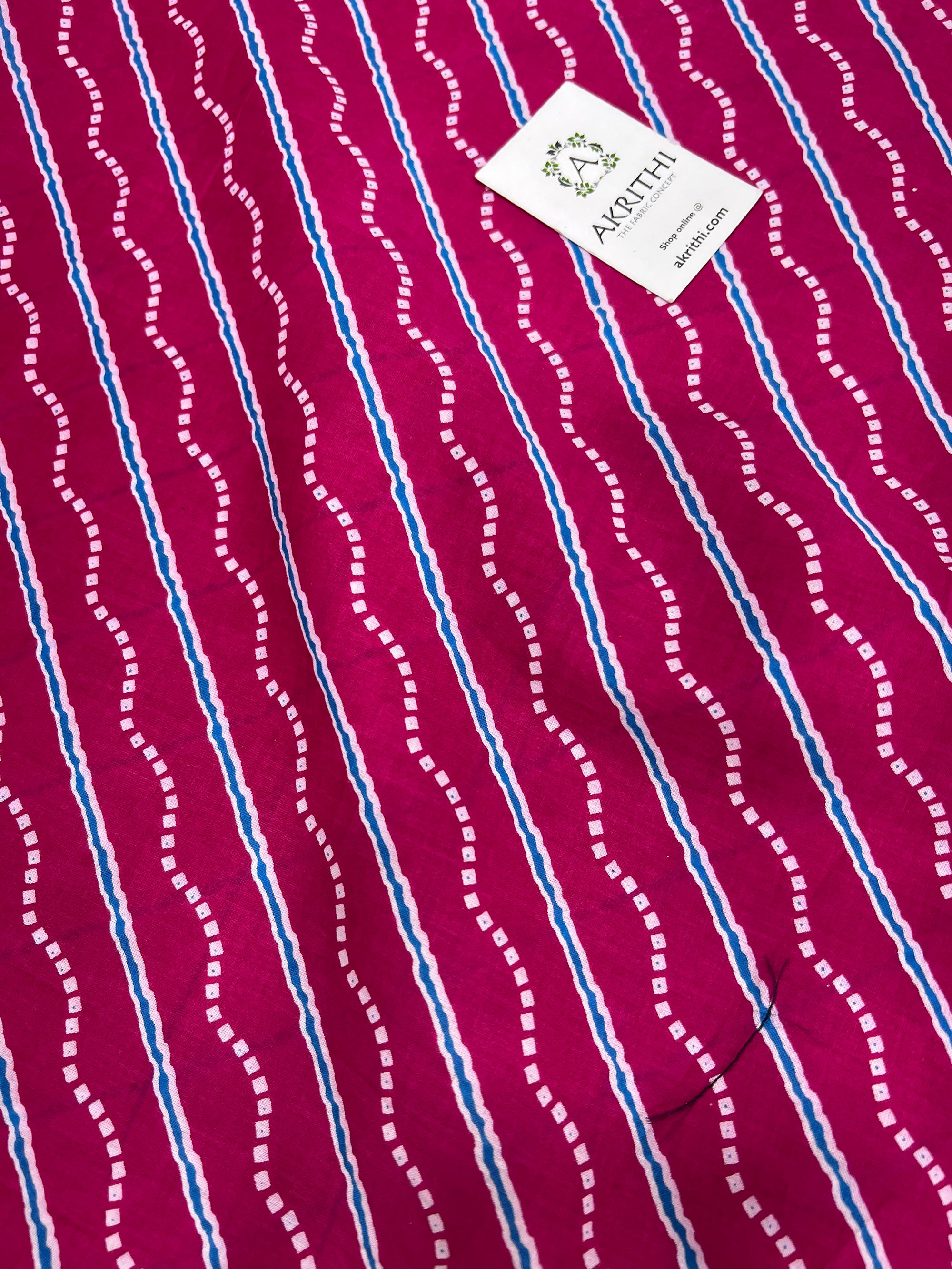 Printed pure cotton fabric