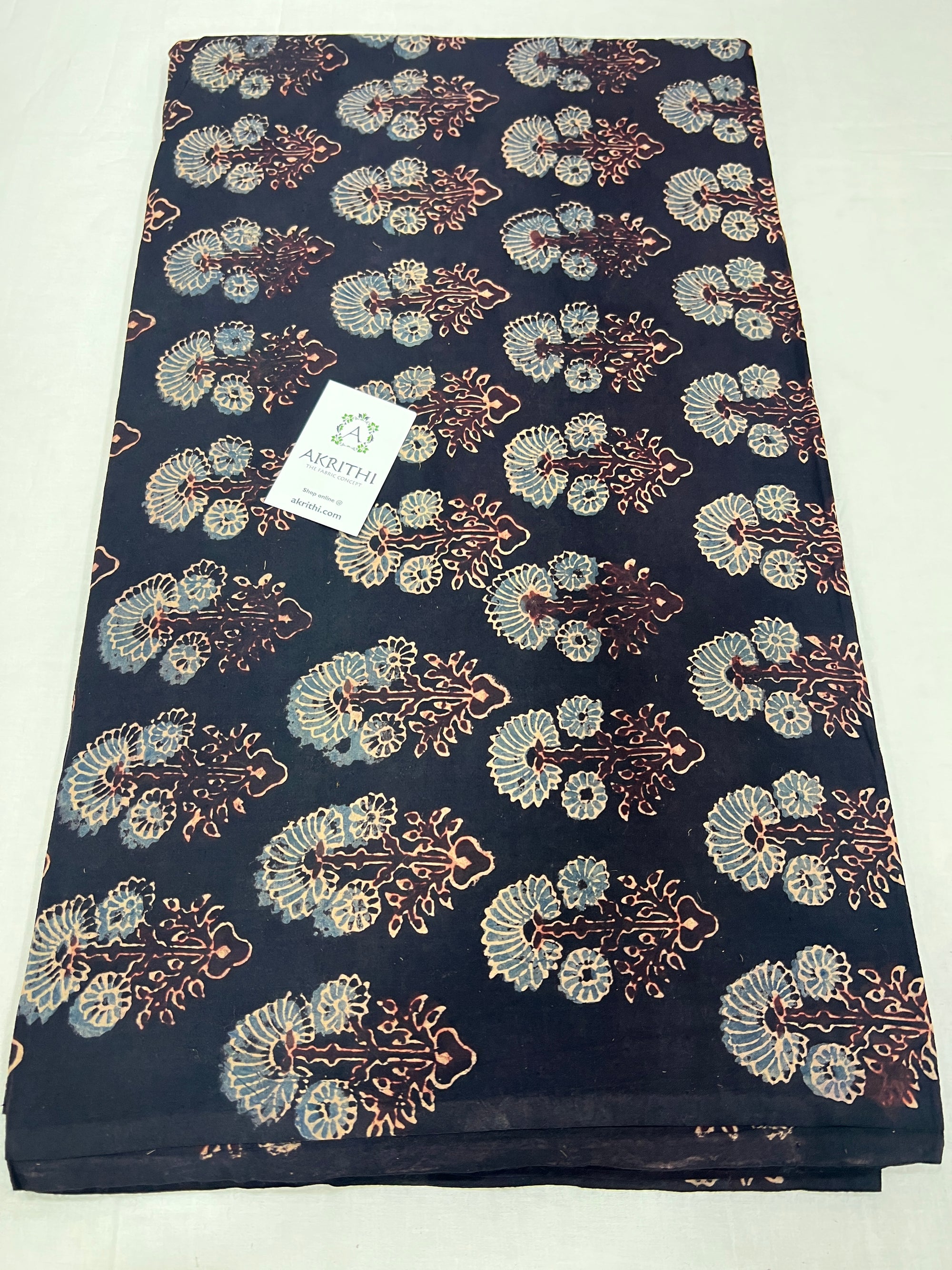 Ajrakh pure cotton fabric
