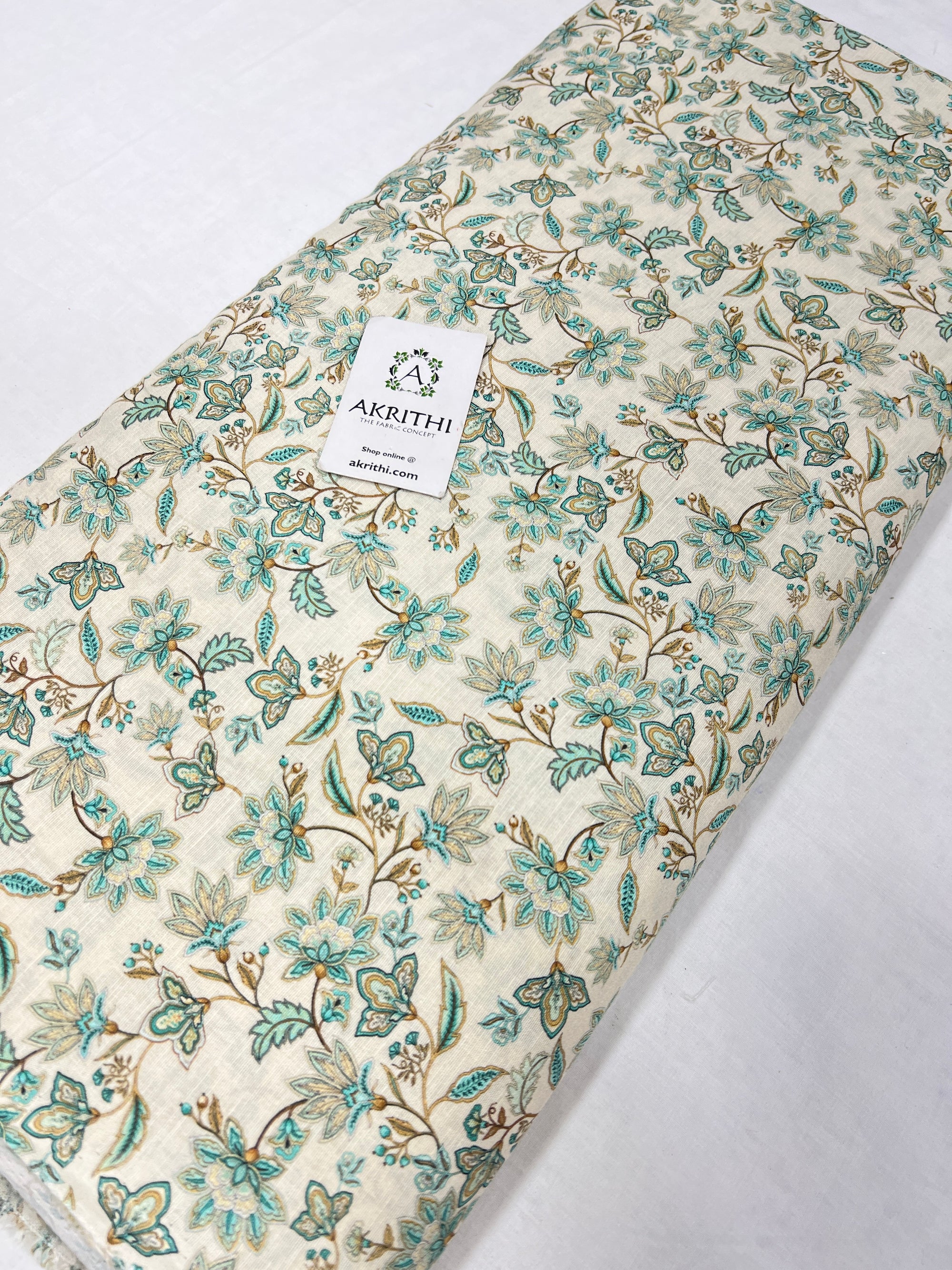 Digital Printed pure linen fabric