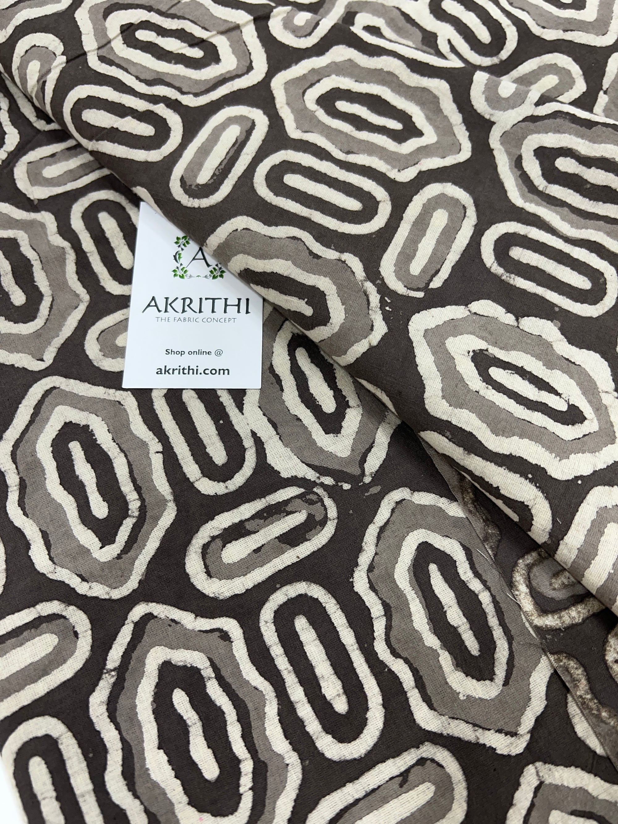 Dabu printed pure cotton fabric