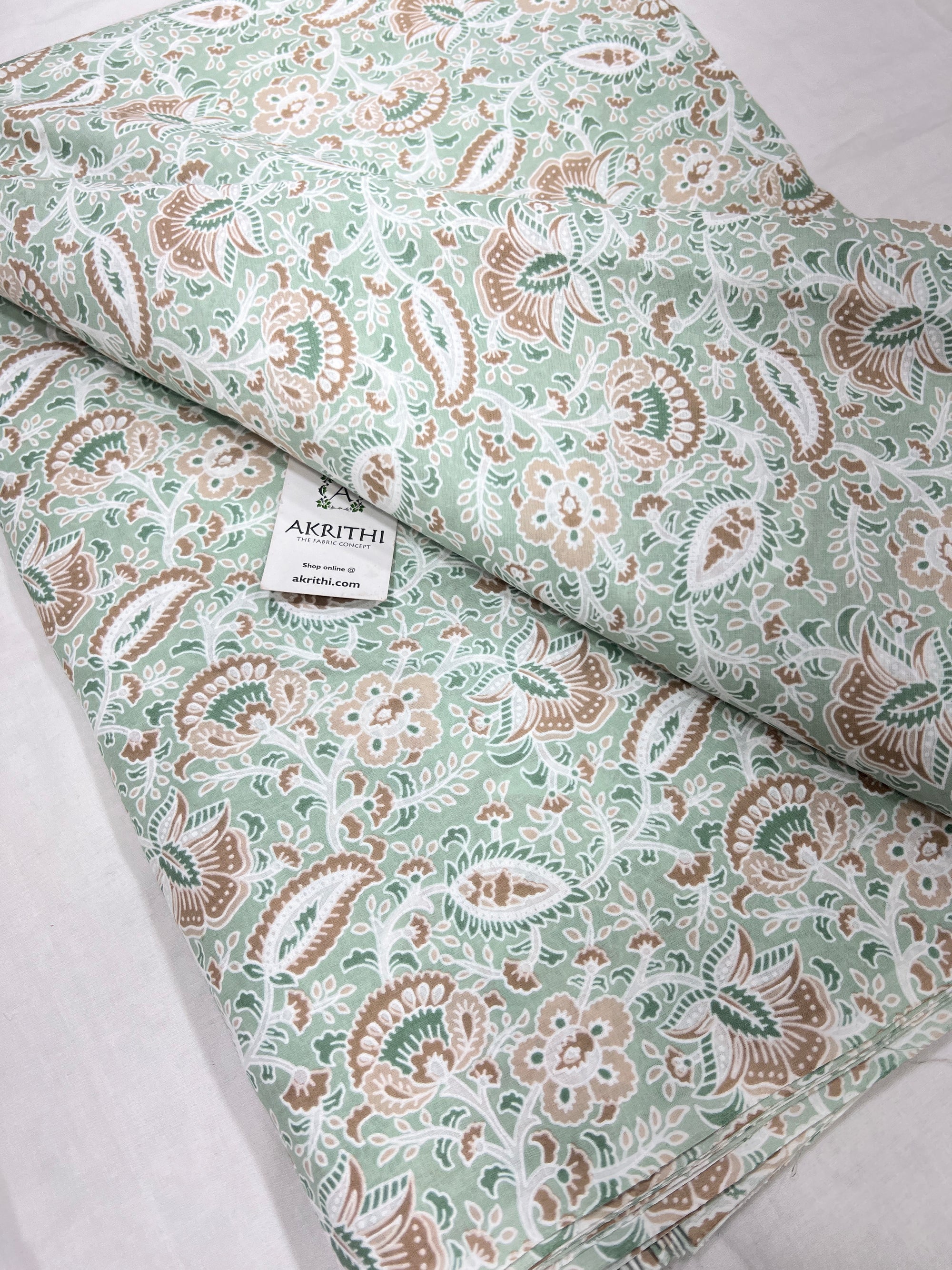 Printed pure cotton fabric