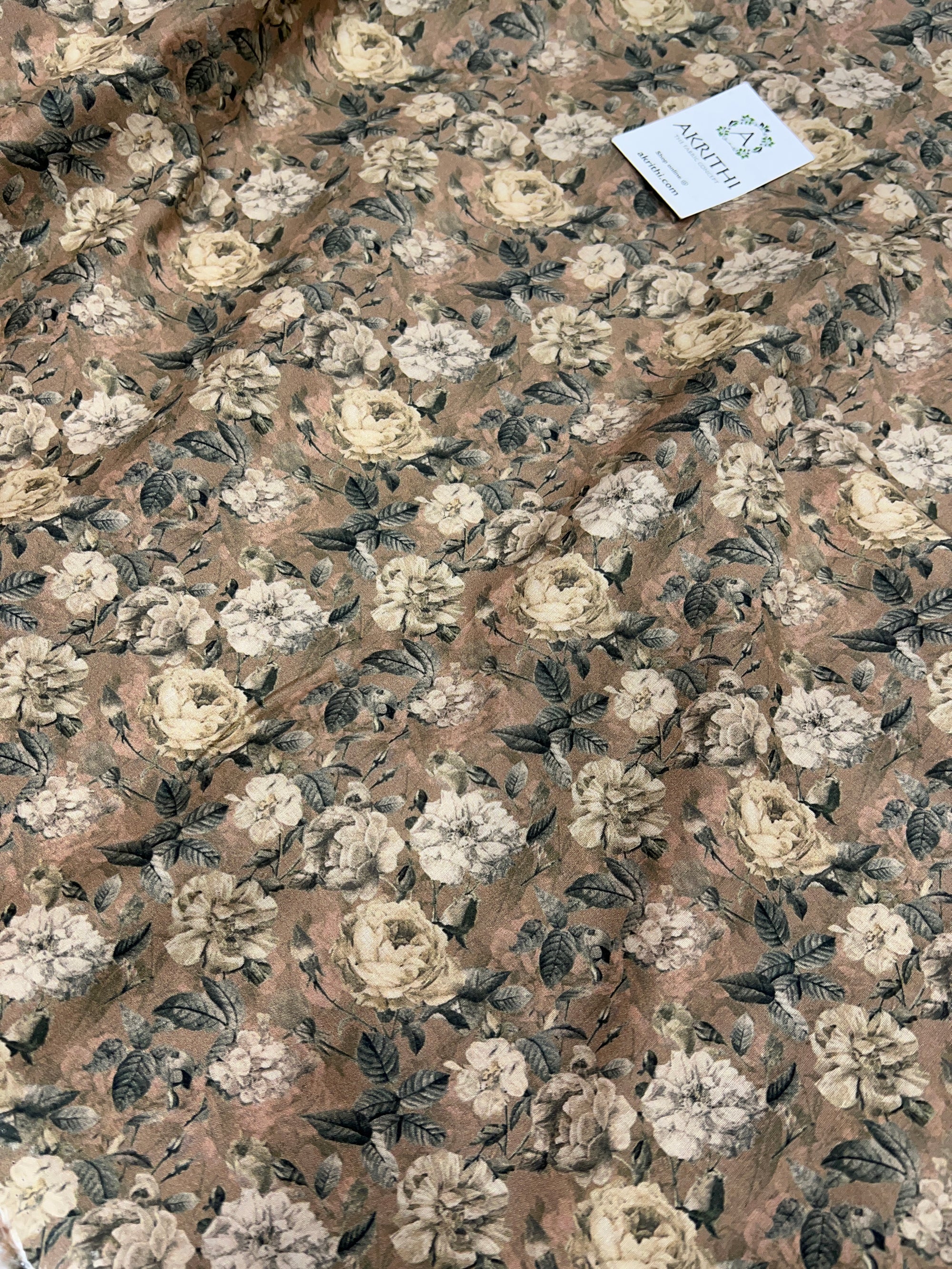 Digital Printed pure cotton fabric