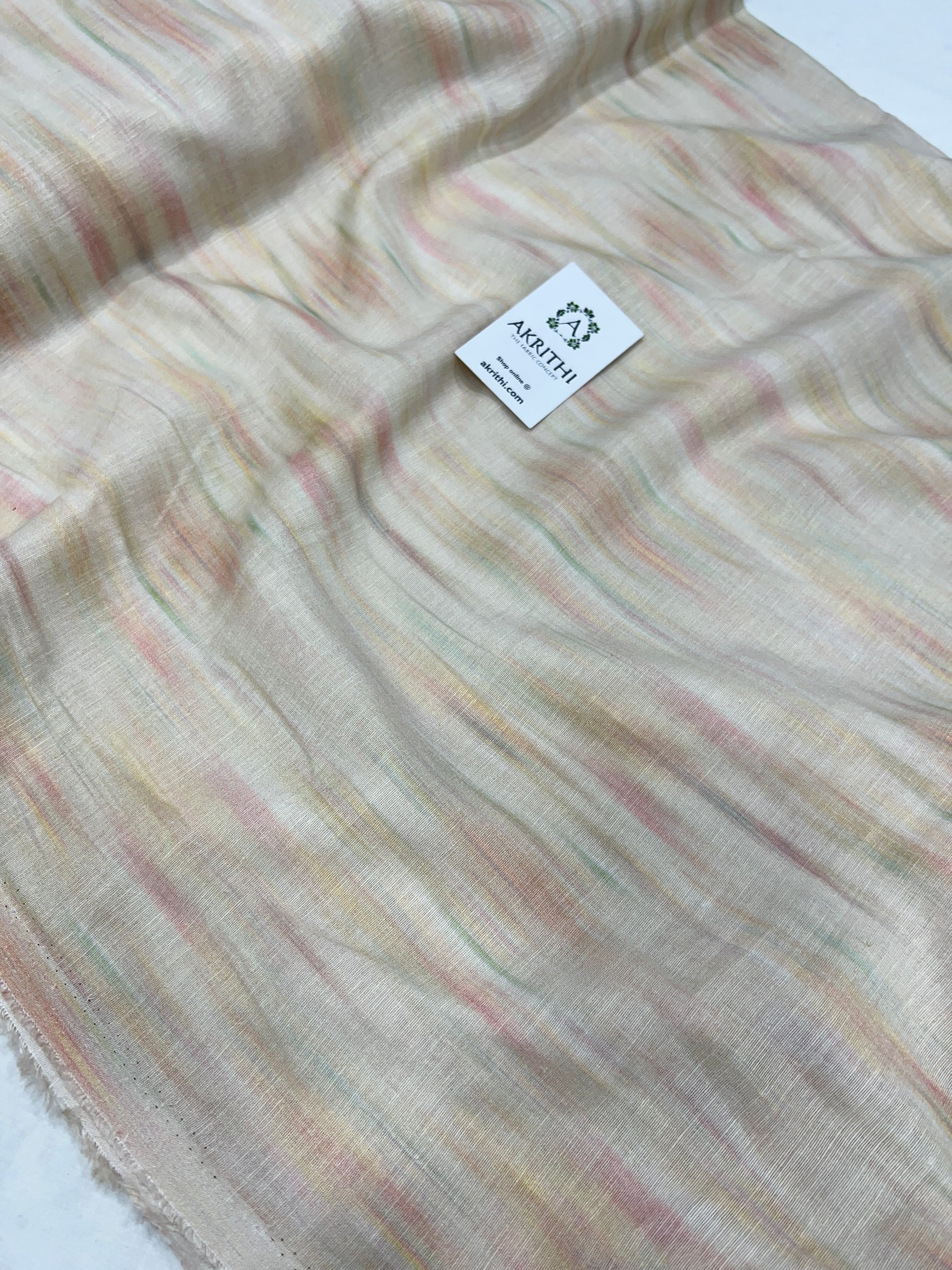 Digital Printed pure linen fabric