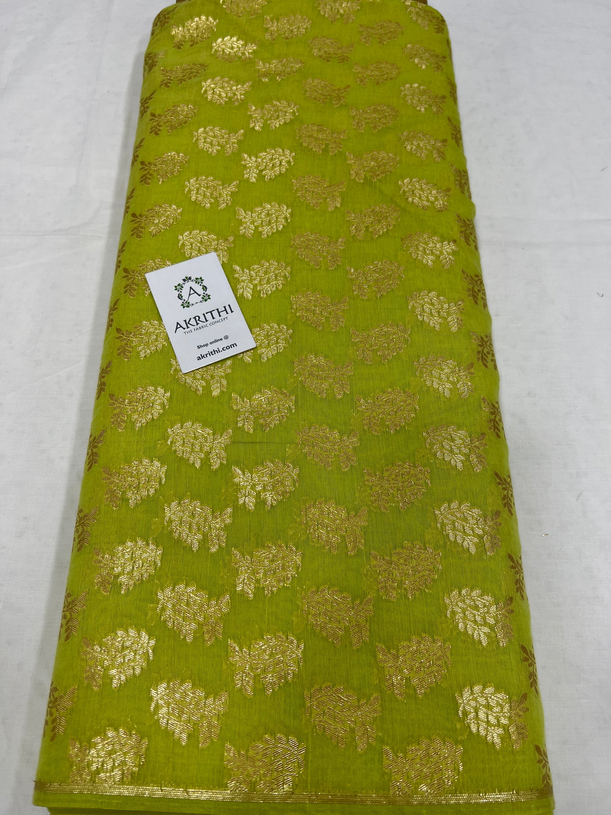 Banarasi chanderi cotton lurex fabric