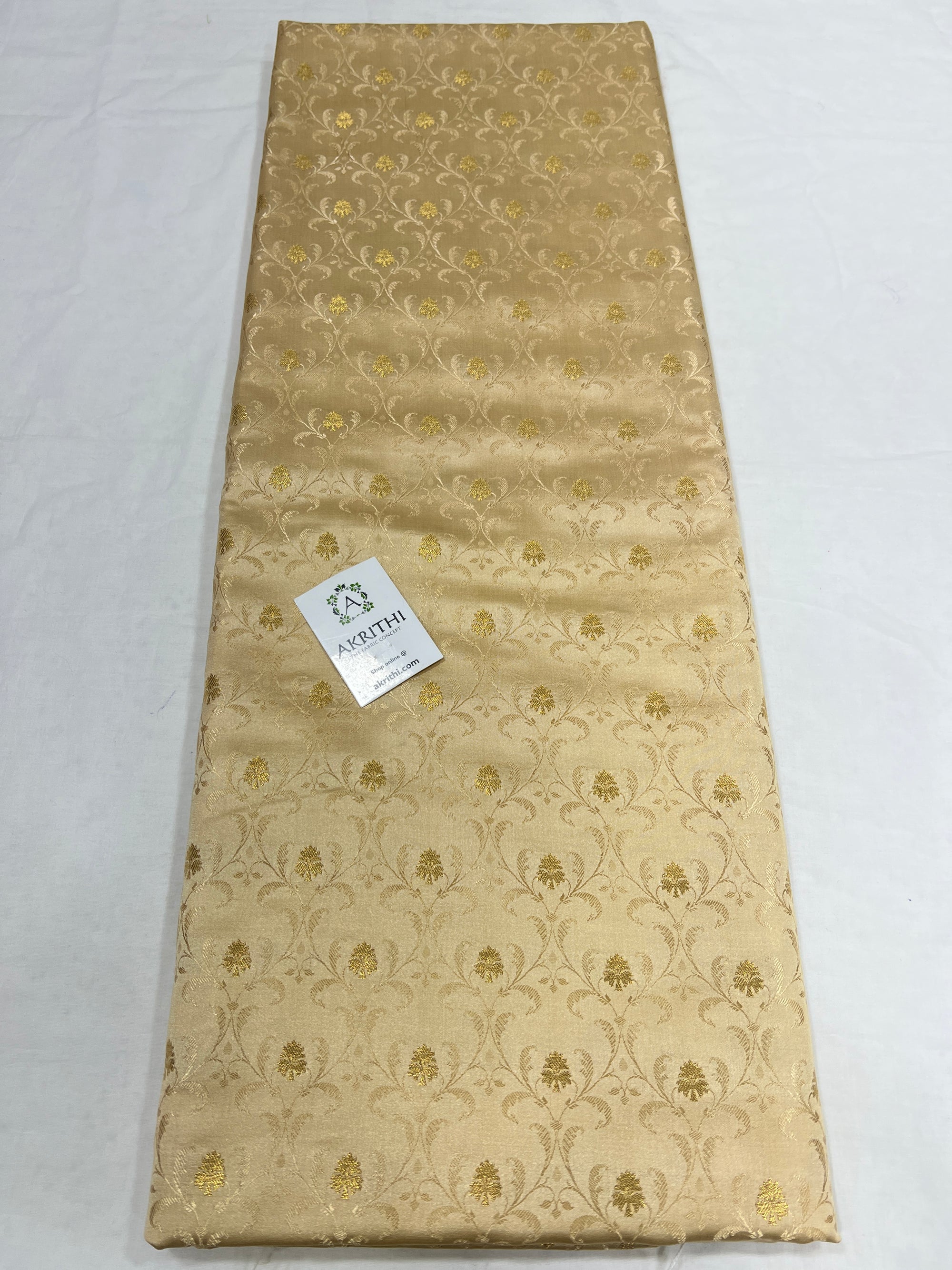 Pure Banarasi brocade fabric 1.1 METERS CUT