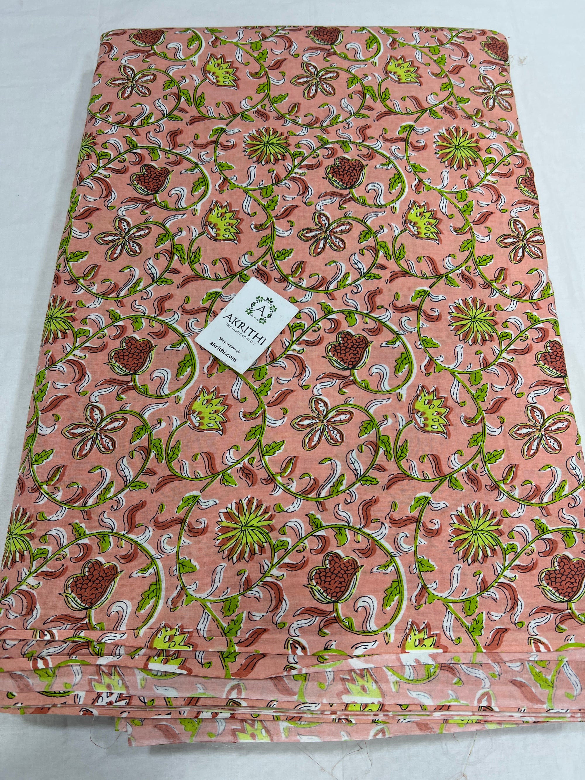 Printed pure cotton fabric