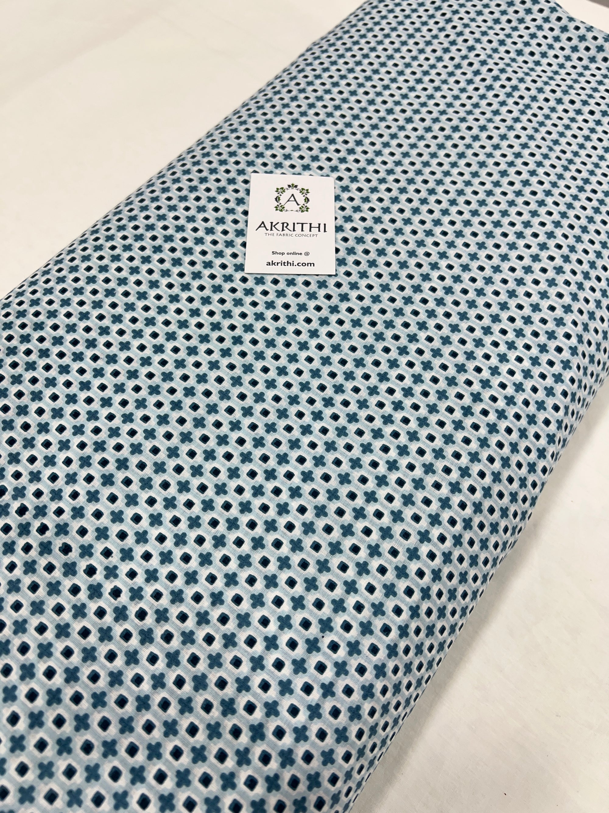 Printed pure cotton fabric