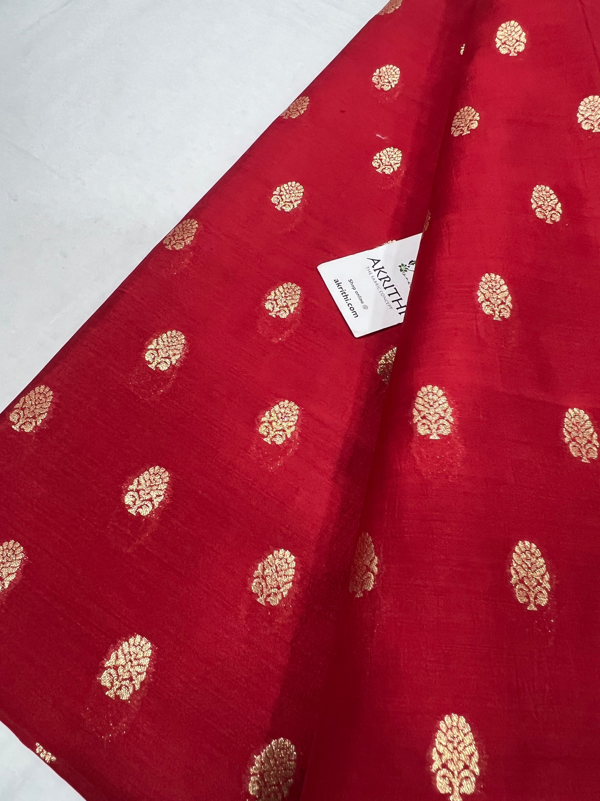 Pure chiniya silk Banarasi brocade fabric
