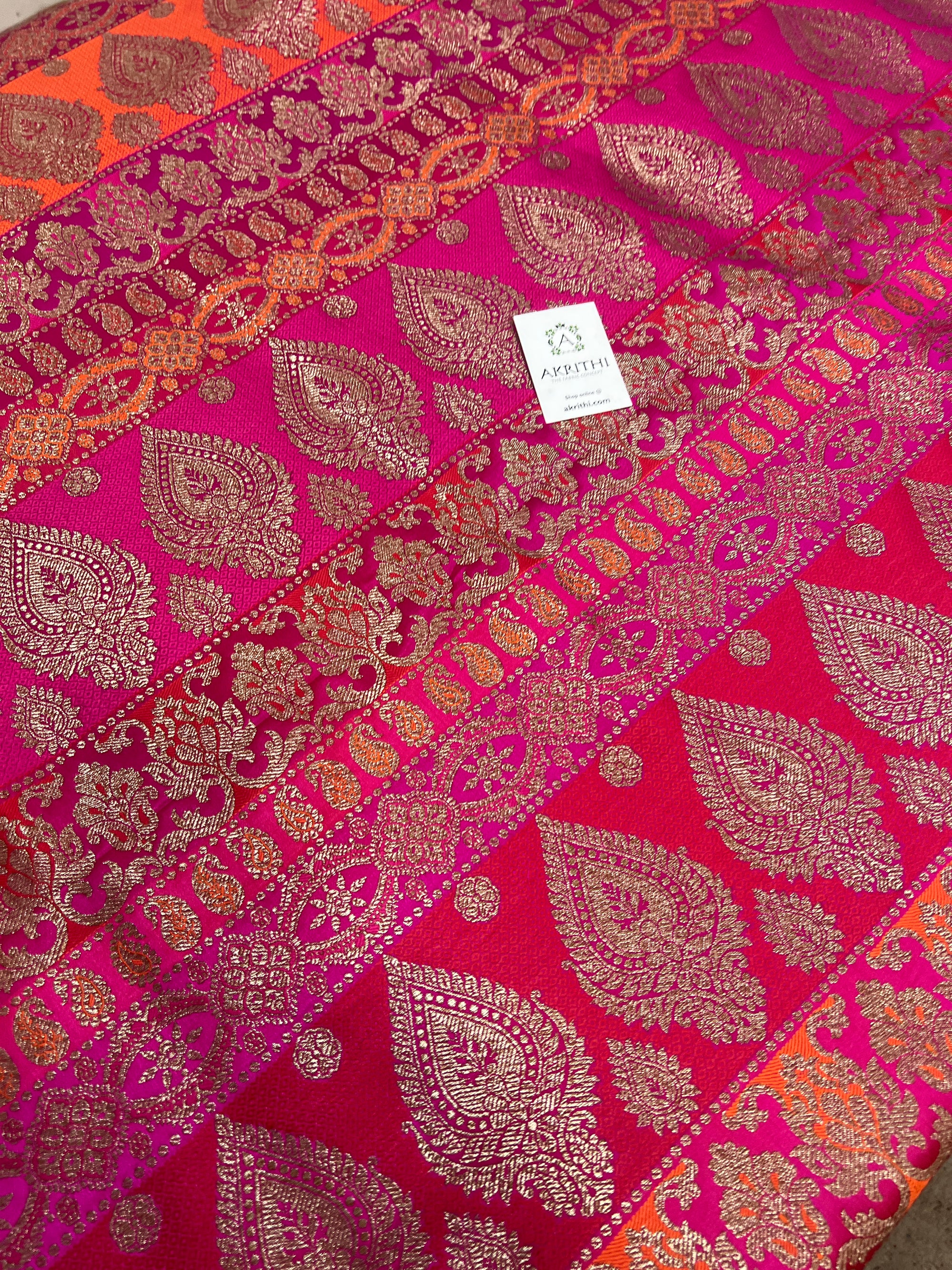 Pure Banarasi brocade fabric