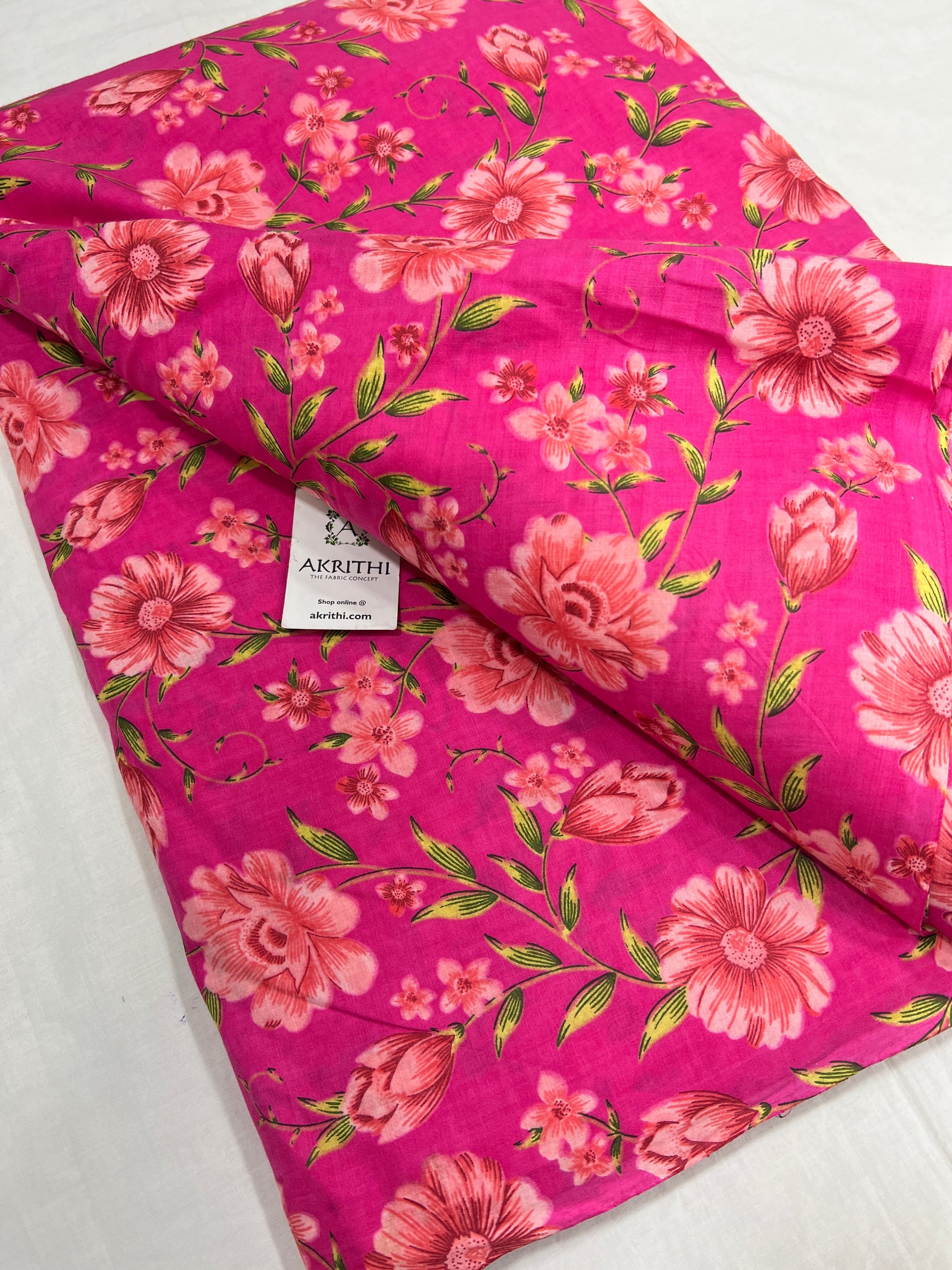 Printed pure cotton fabric