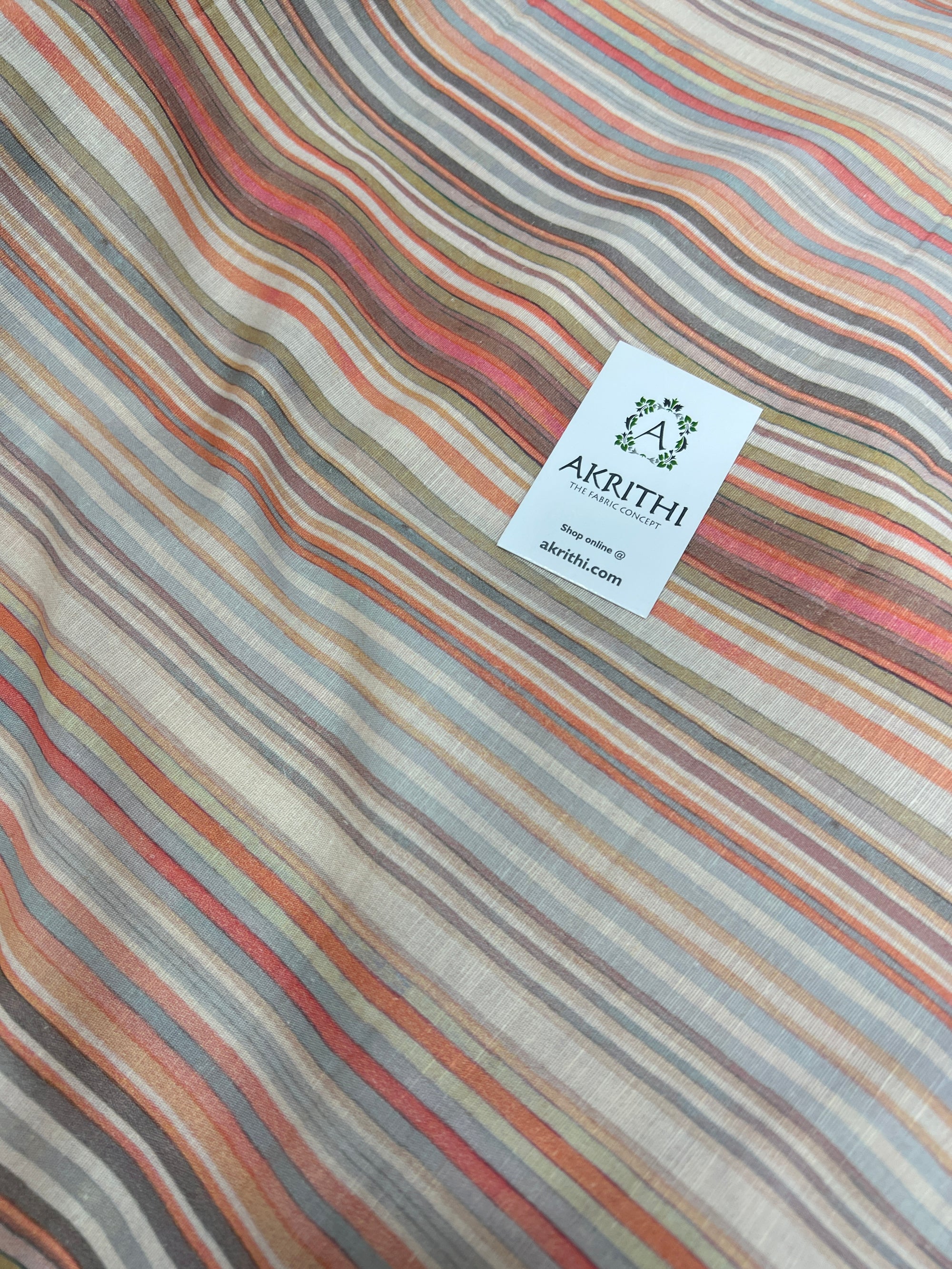 Digital Printed pure linen fabric
