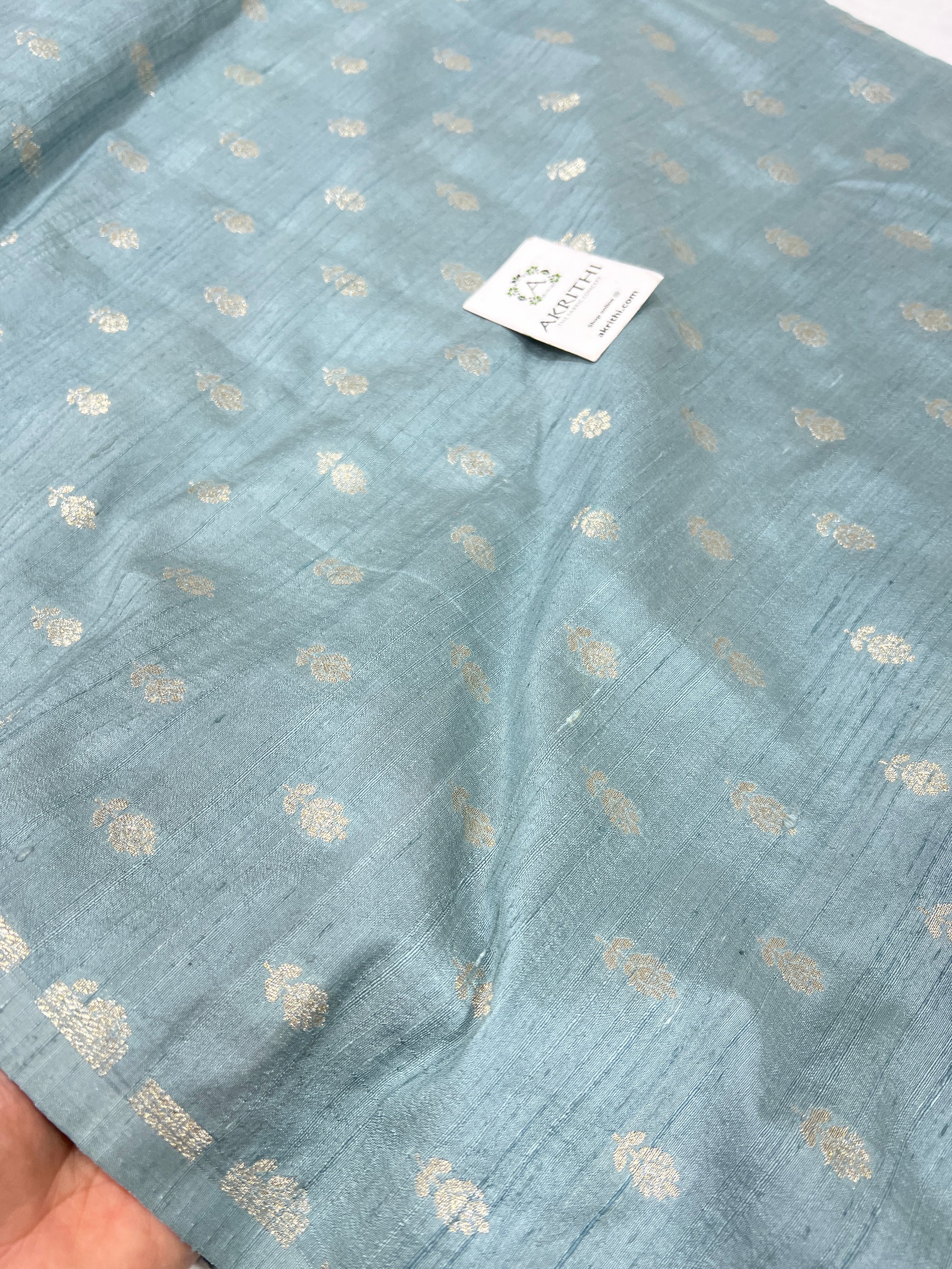 Pure raw silk Banarasi brocade fabric