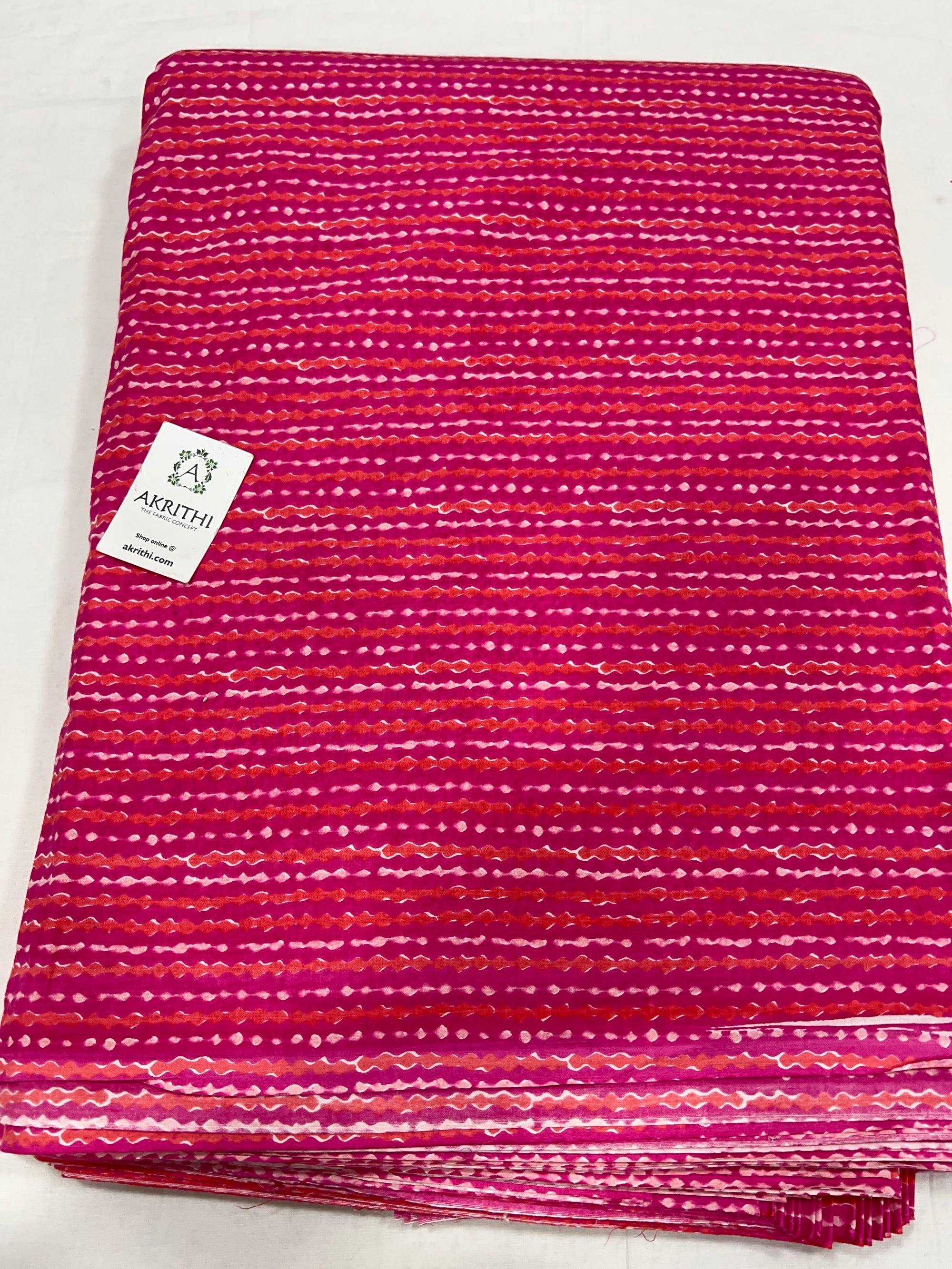 Printed pure cotton fabric