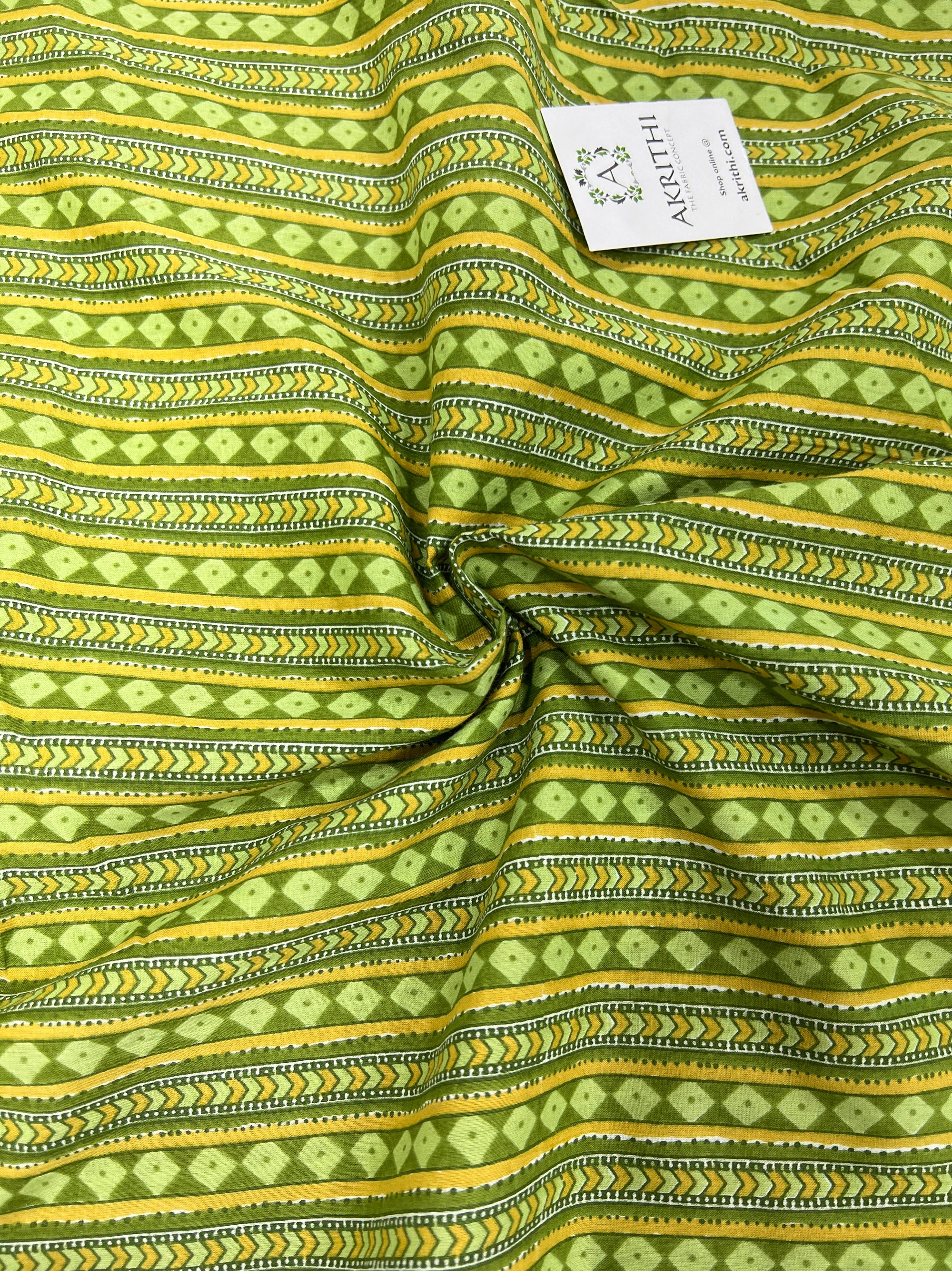 Printed pure cotton fabric