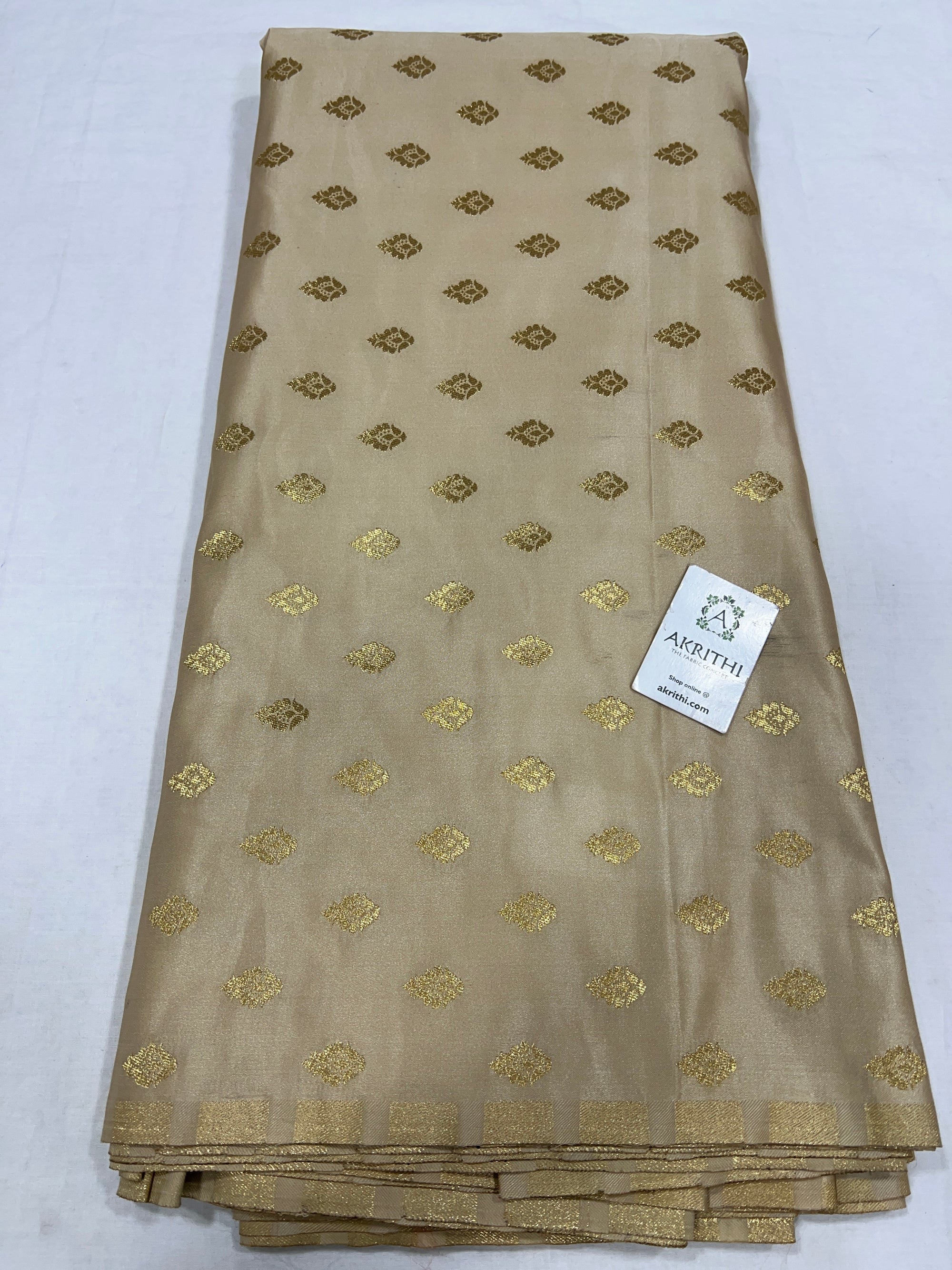 Pure Banarasi brocade butti fabric