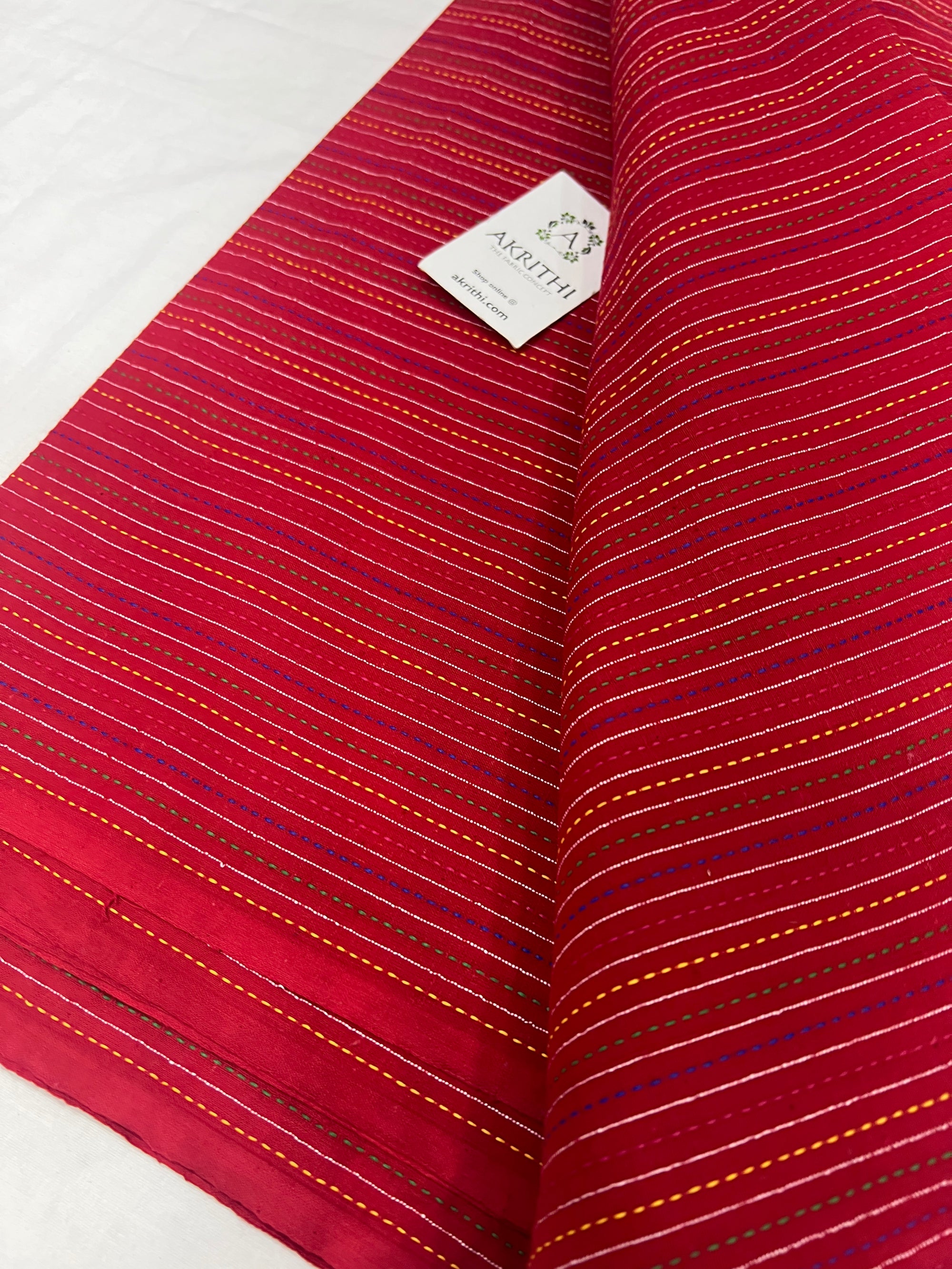 Kantha pure cotton fabric