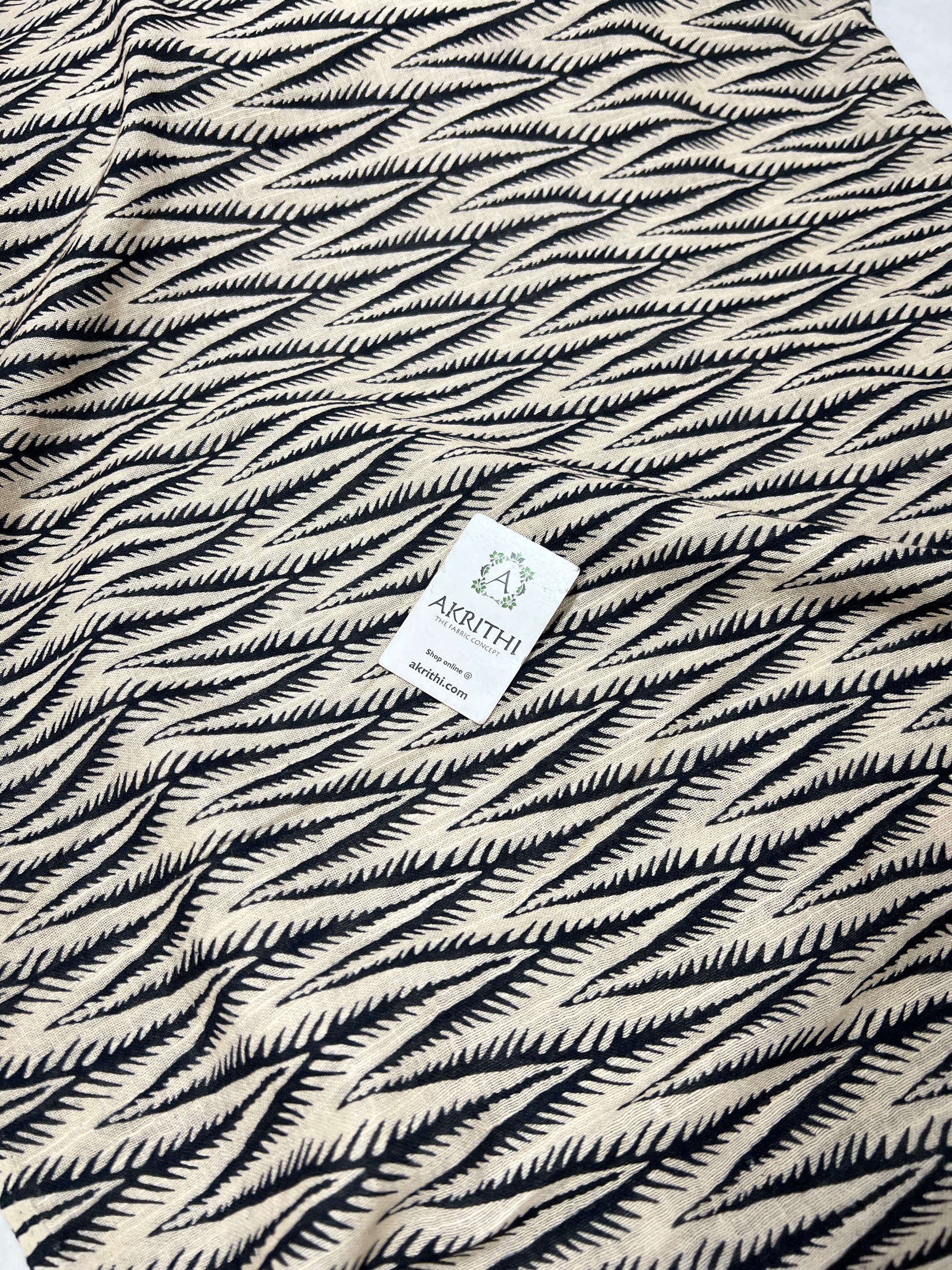 Digital Printed pure linen twill cotton fabric