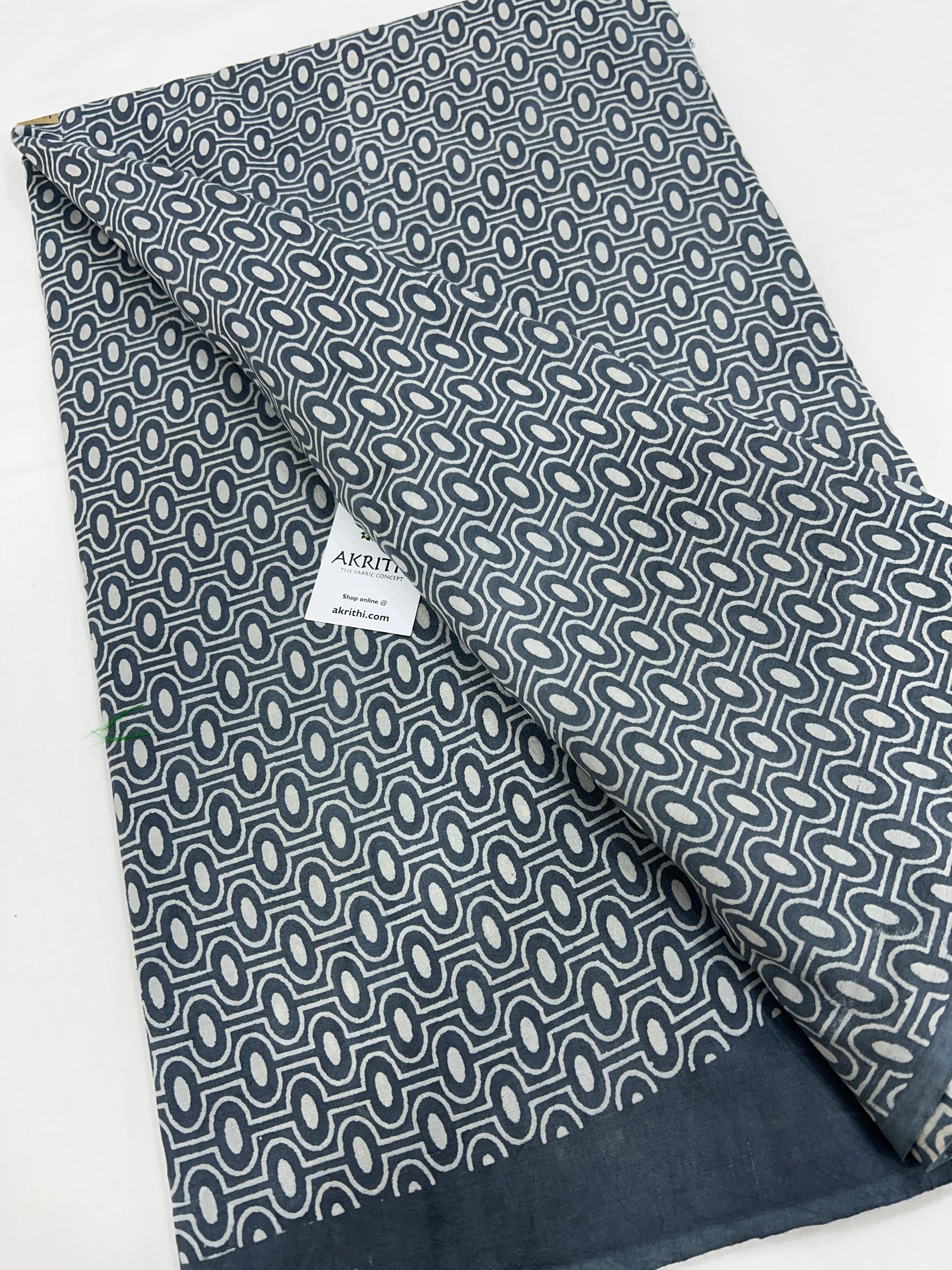 Dabu printed pure cotton fabric