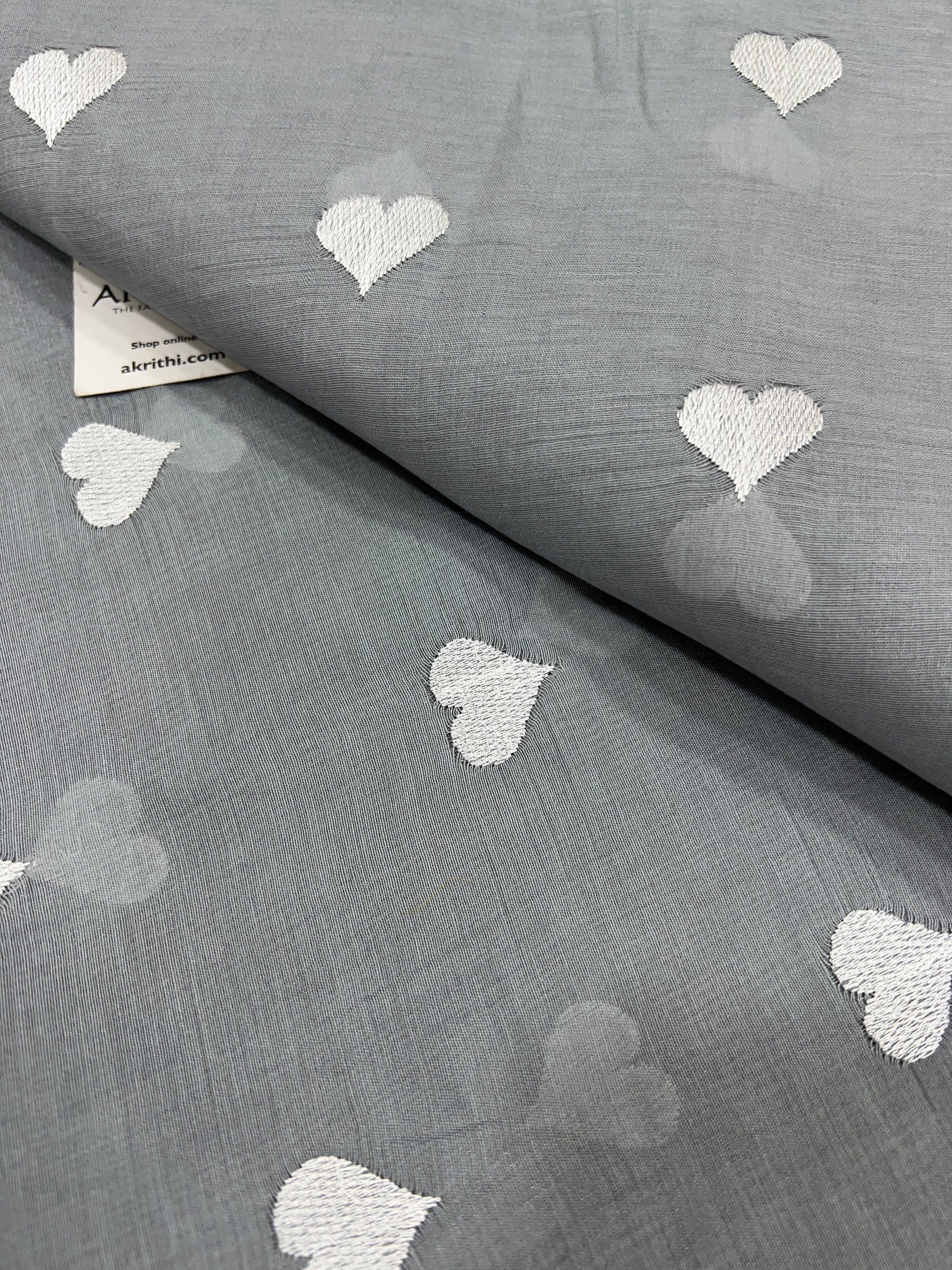 CHANDERI EMBROIDERED FABRIC