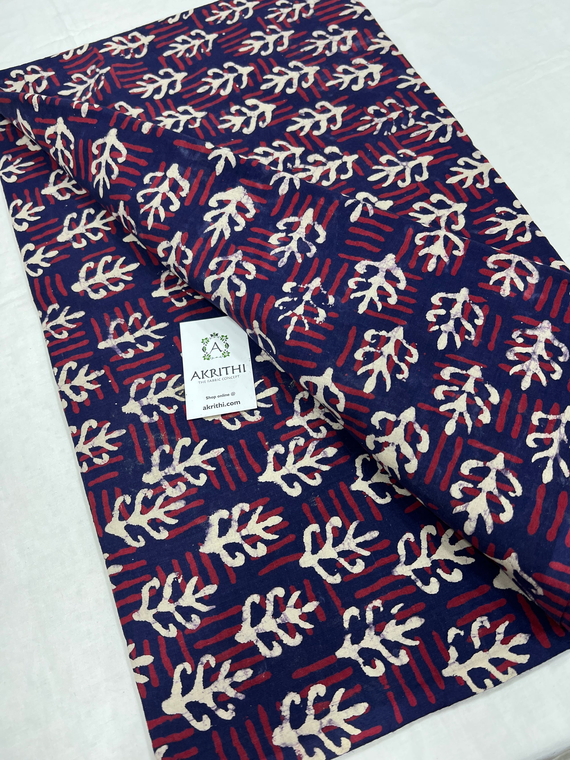 Dabu Printed pure cotton fabric