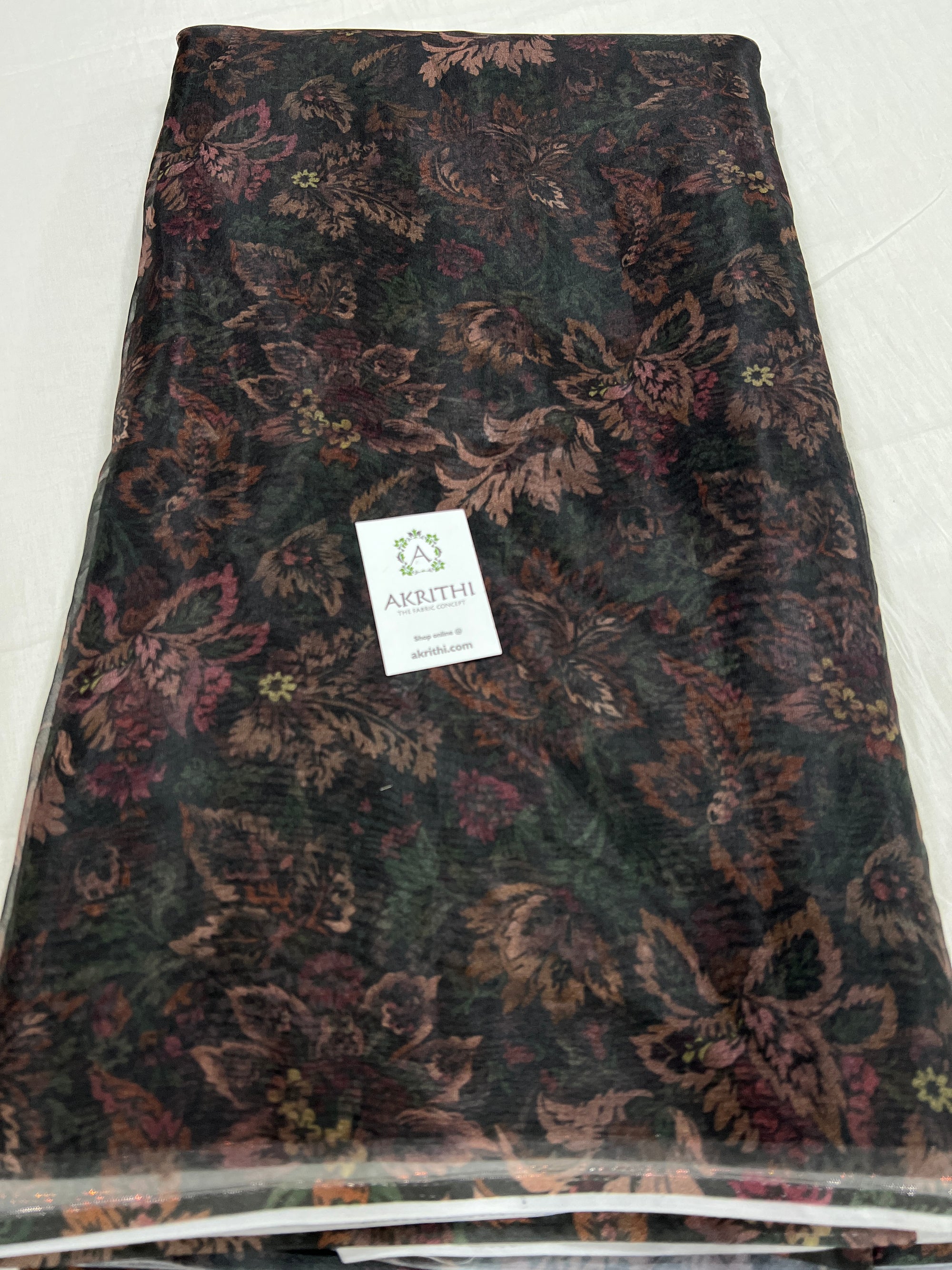 Printed organza fabric