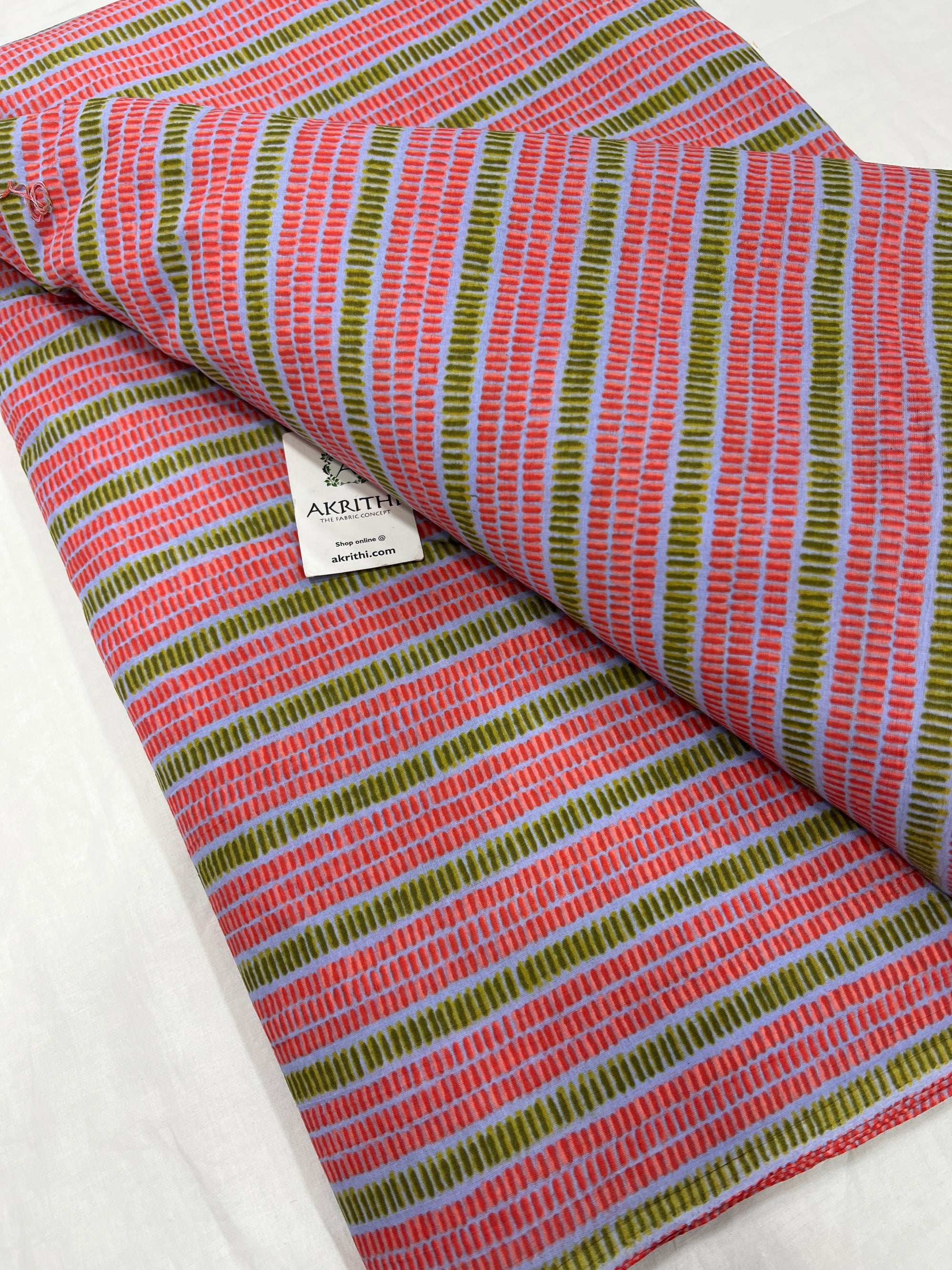 Printed pure cotton fabric