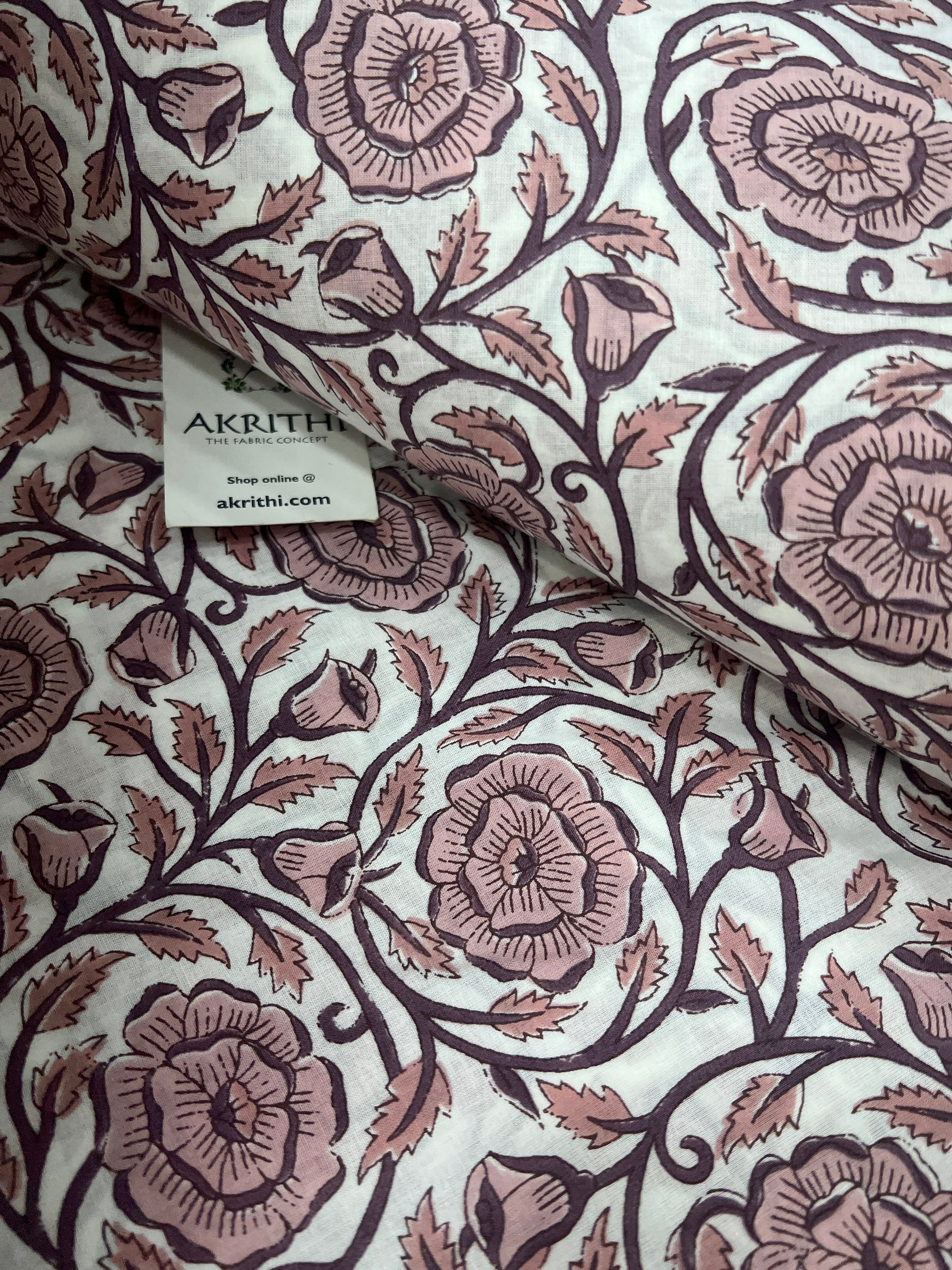 Printed pure cotton fabric