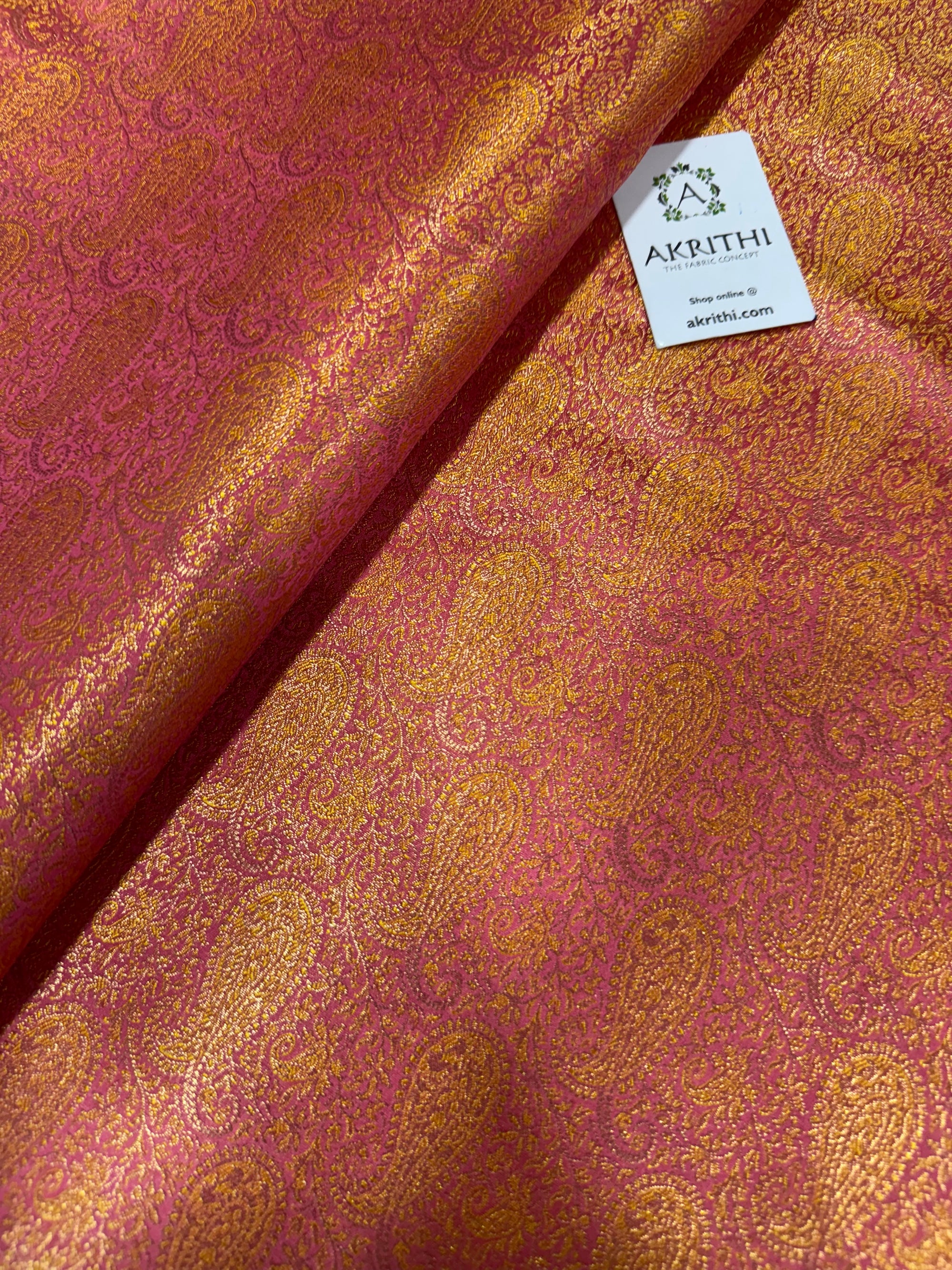 Pure Banarasi brocade fabric