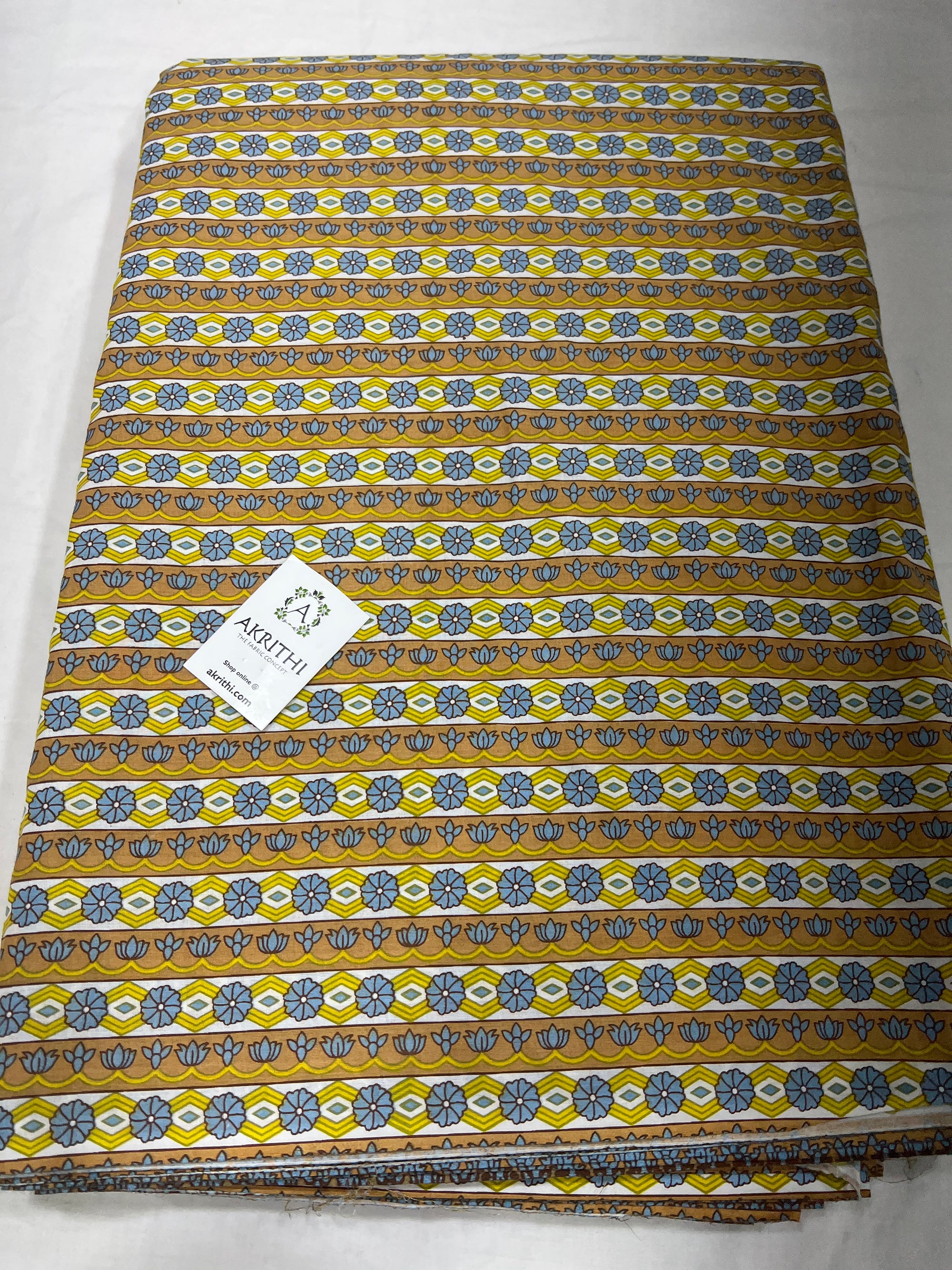Printed pure cotton fabric