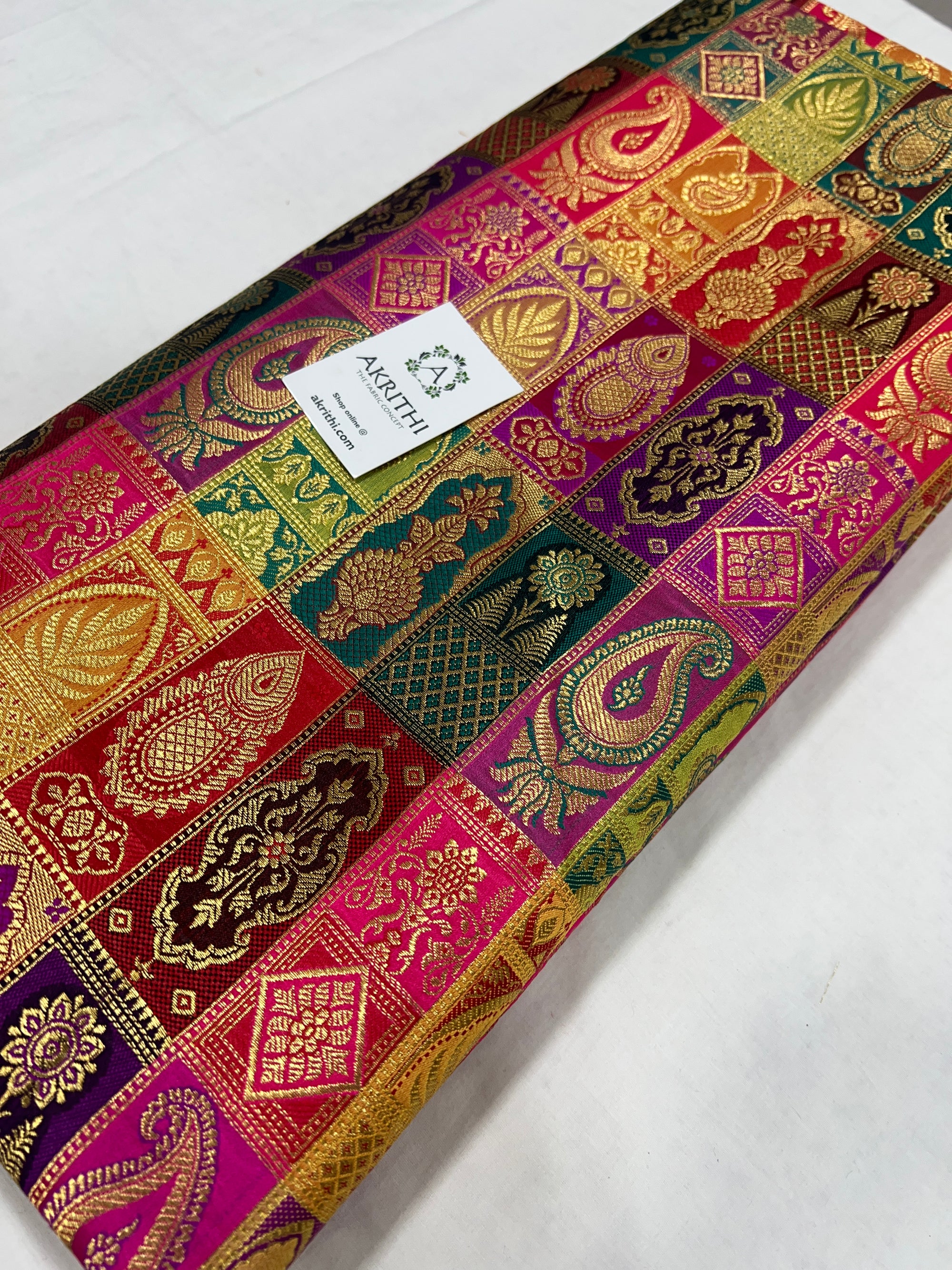 Pure Banarasi brocade fabric